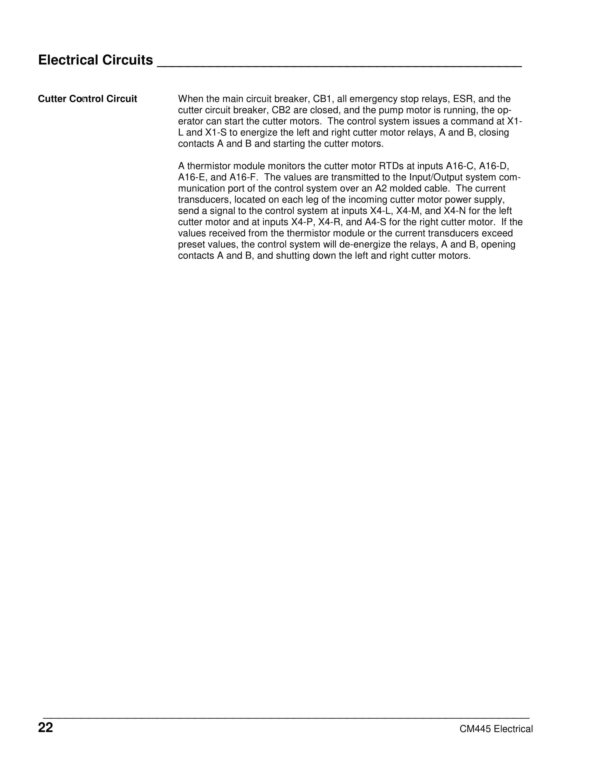 Alternative view of Caterpillar CM445 Continuous Miner Operation And Maintenance Manual A6474X368