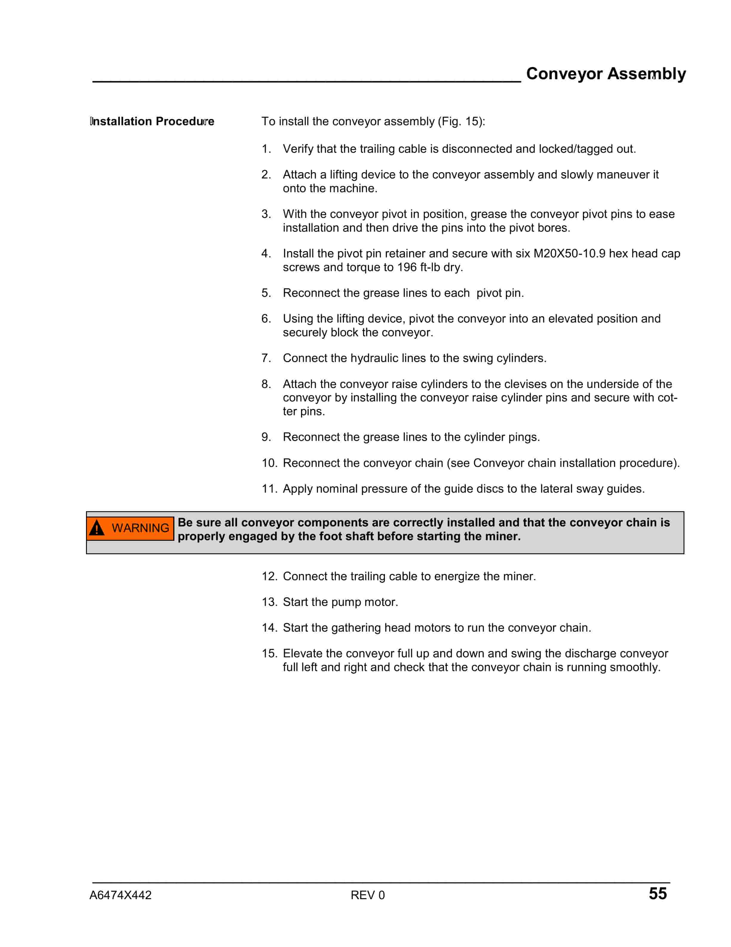 Caterpillar CM445 Continuous Miner Operation And Maintenance Manual A6474X442 5 Caterpillar CM445 Continuous Miner Operation And Maintenance Manual A6474X442 - Image 5
