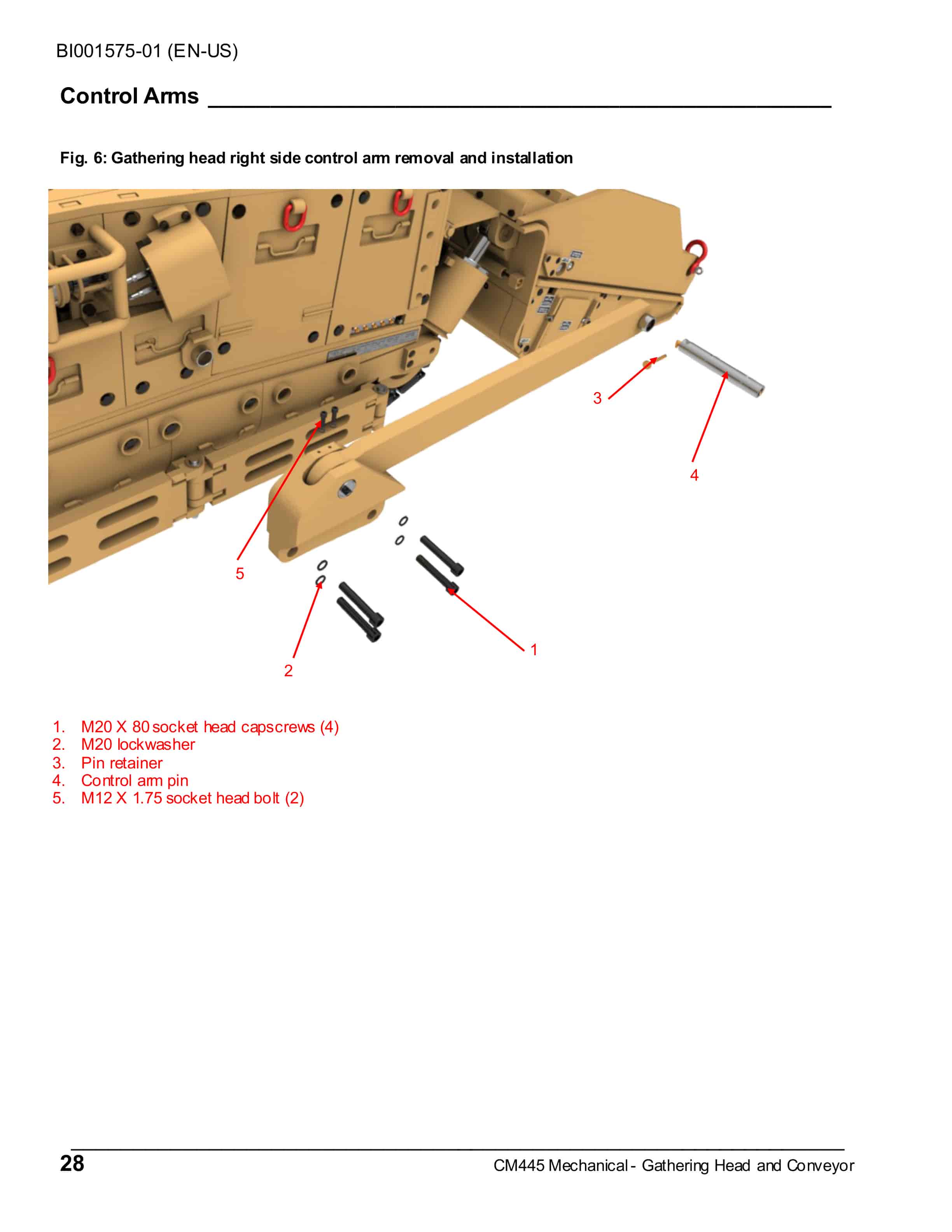 Caterpillar CM445 Continuous Miner Operation And Maintenance Manual BI001575-01 2 Caterpillar CM445 Continuous Miner Operation And Maintenance Manual BI001575-01-2