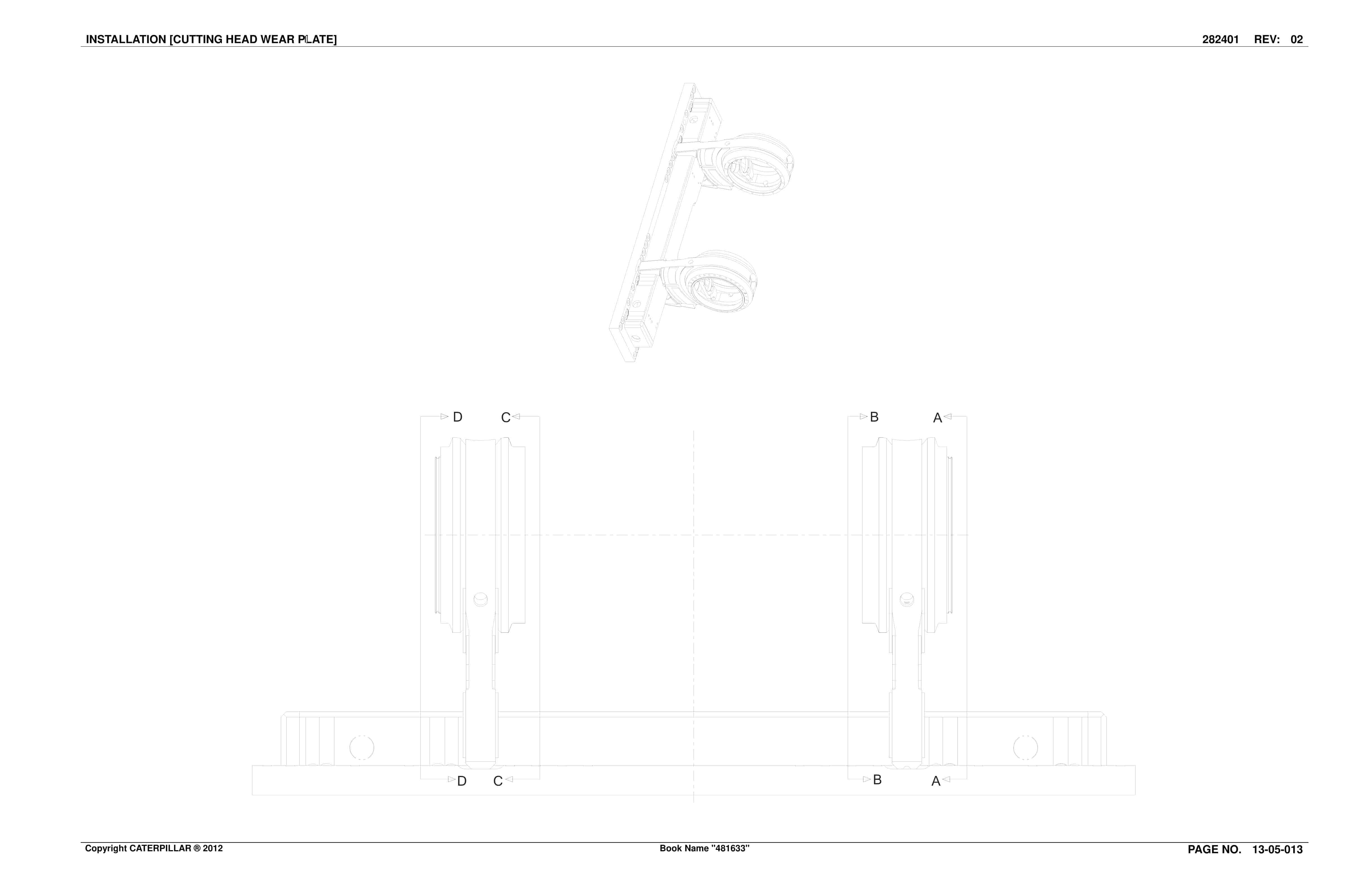 Caterpillar CM445 Continuous Miner Parts Manual BI001531-2