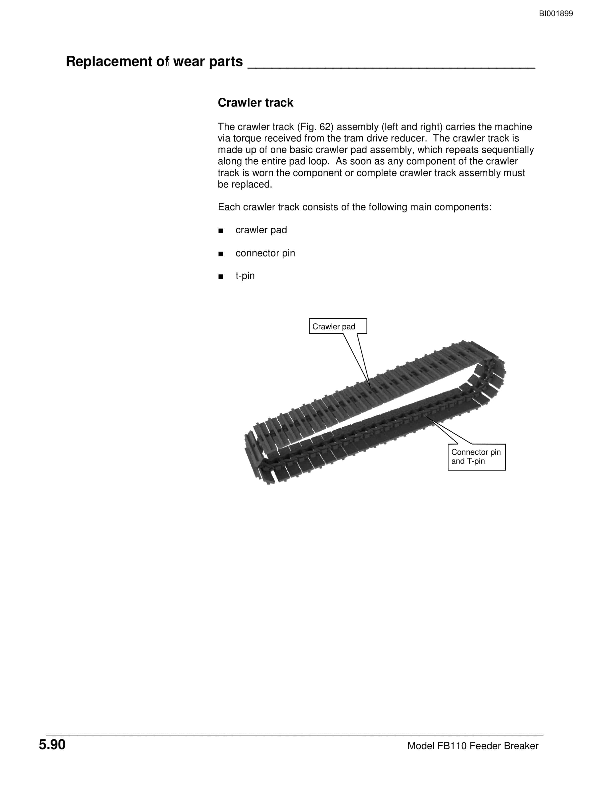 Caterpillar FB110 Feeder Breaker Operation And Maintenance Manual BI001899-3