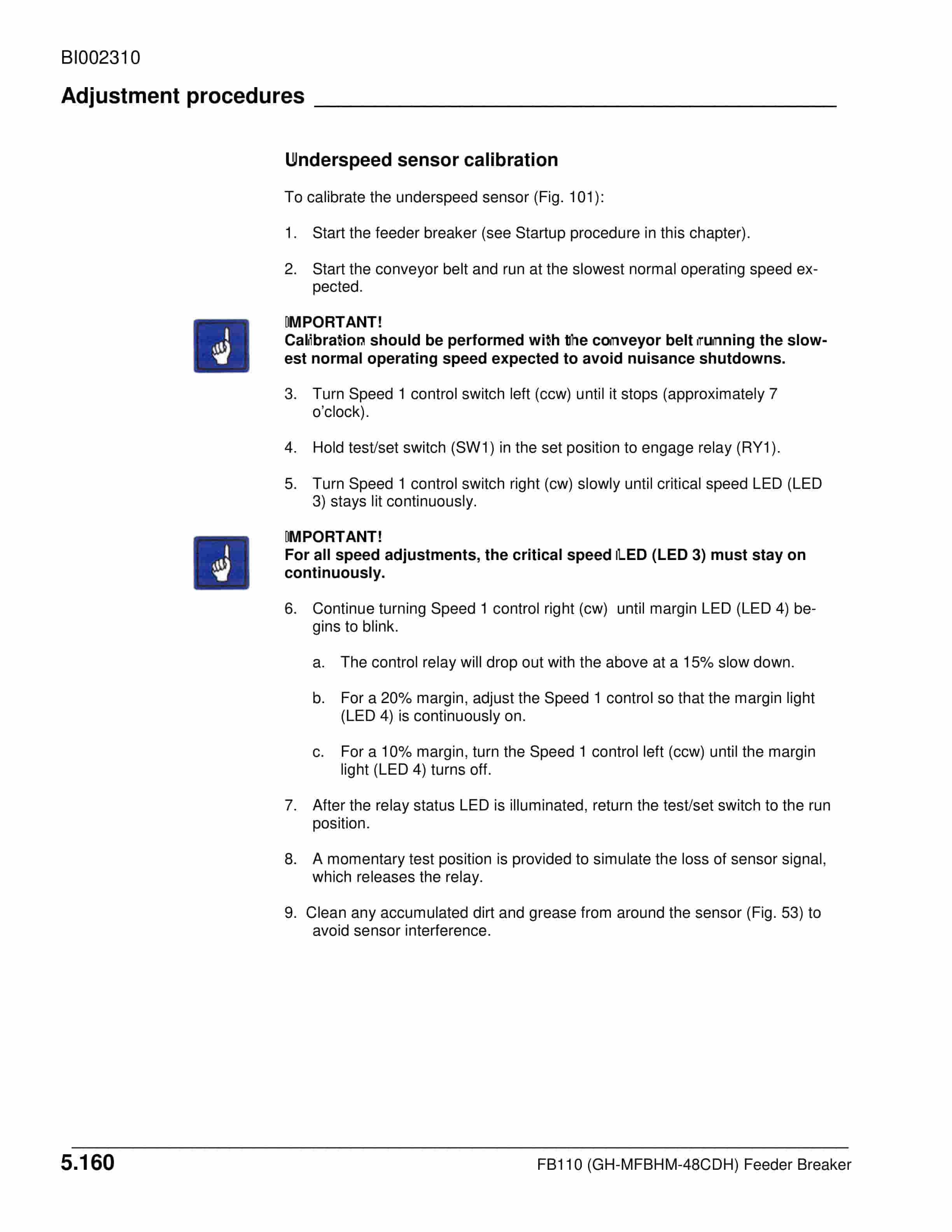 Caterpillar FB110 (GH-MFBHM-48CDH) Feeder Breaker Operation And Maintenance Manual BI002310-5