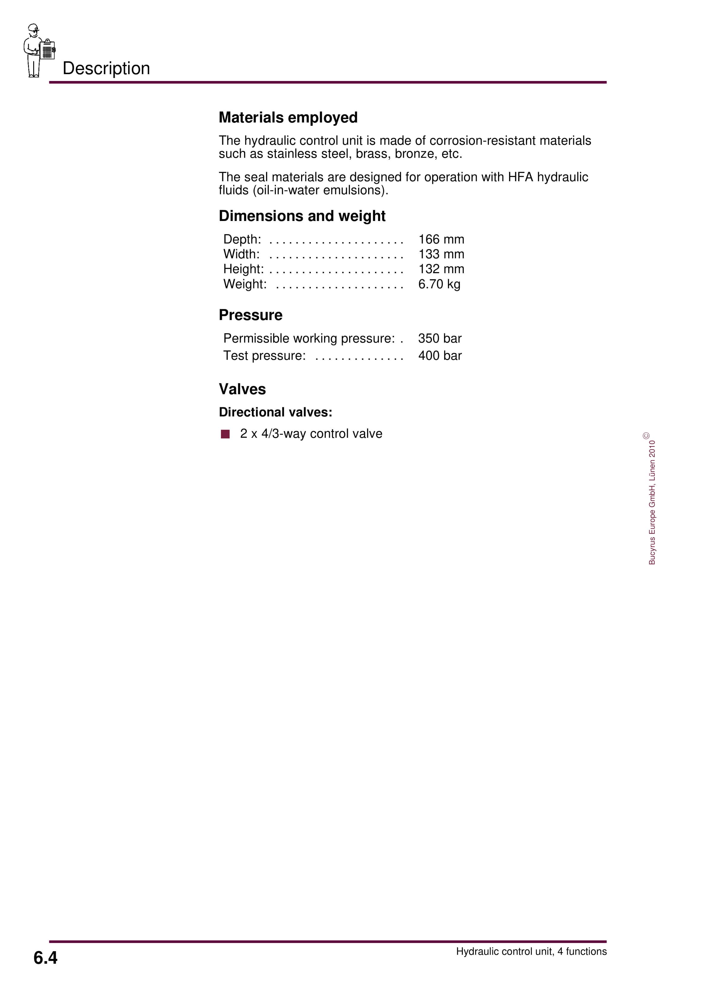 Caterpillar Hydraulic Control Unit Operation And Maintenance Manual BI001733-00-08-EN-CMPL-4