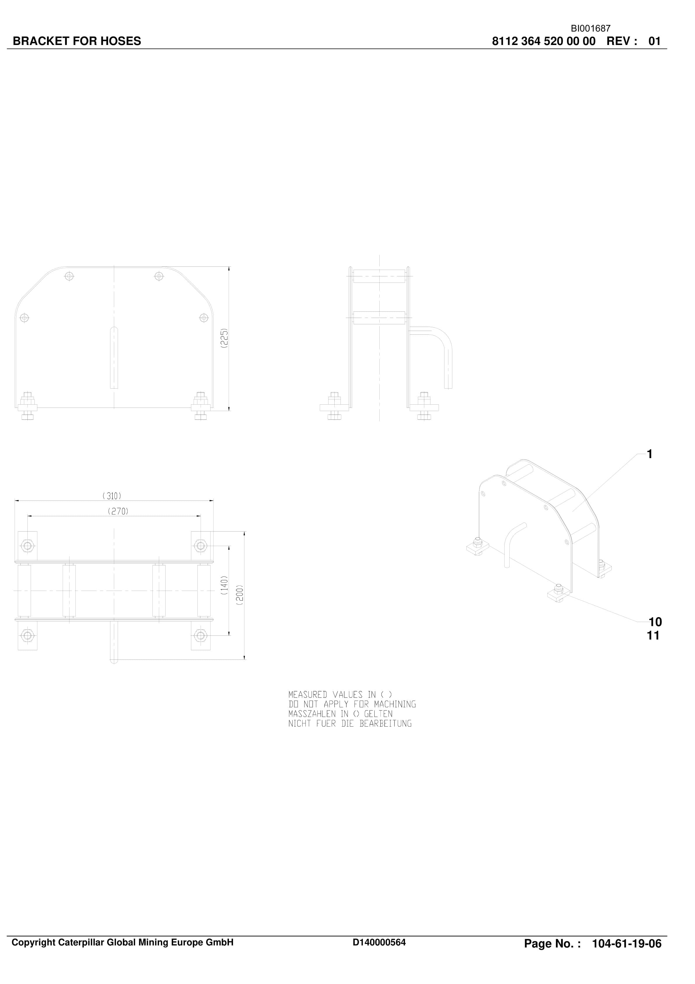 Caterpillar Integra Roof Support Parts Catalog BI001687 4 Caterpillar Integra Roof Support Parts Catalog BI001687-4