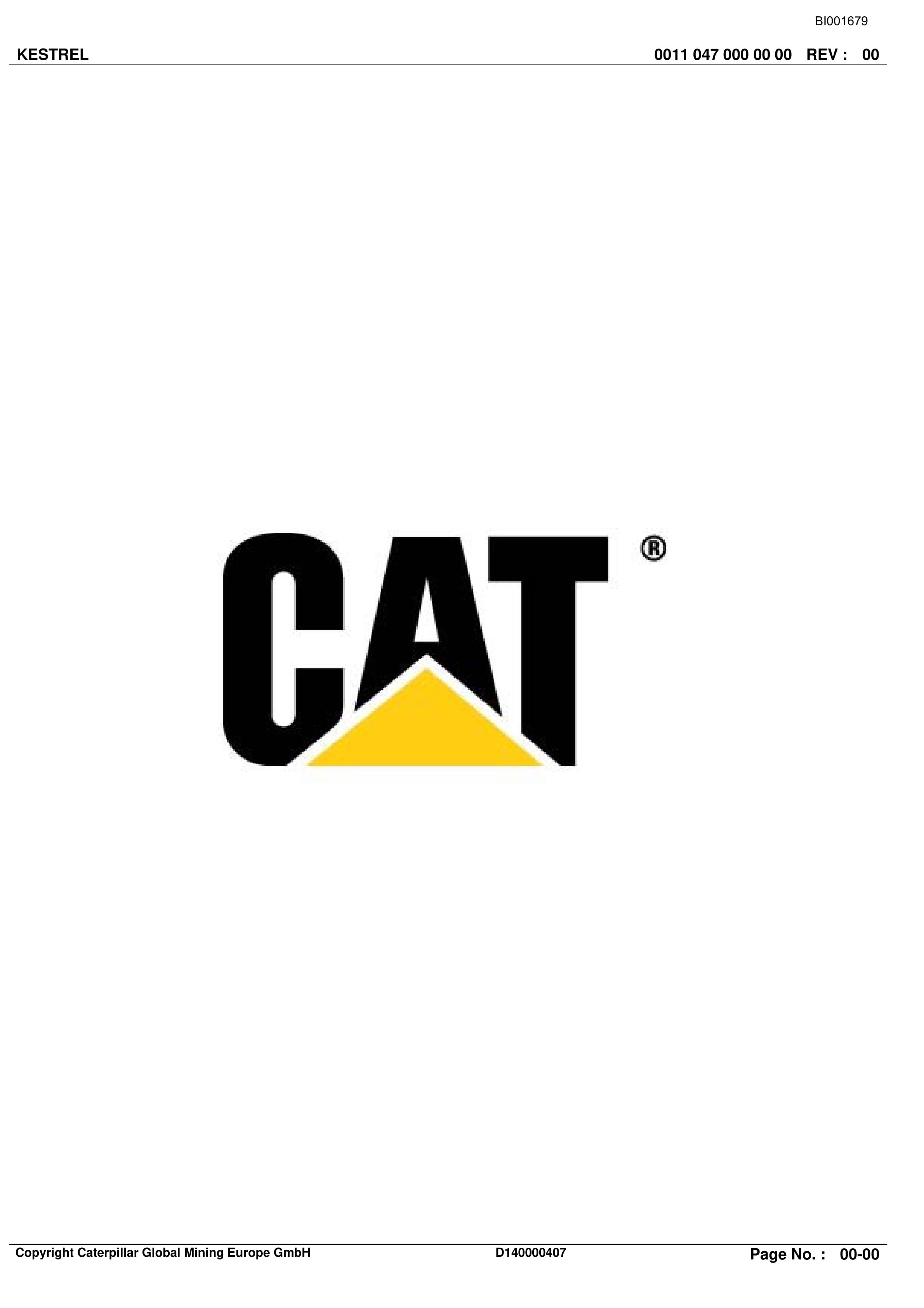 Caterpillar Kestrel Roof Support And Accessories Parts Catalog BI001679 1 Caterpillar Kestrel Roof Support And Accessories Parts Catalog BI001679