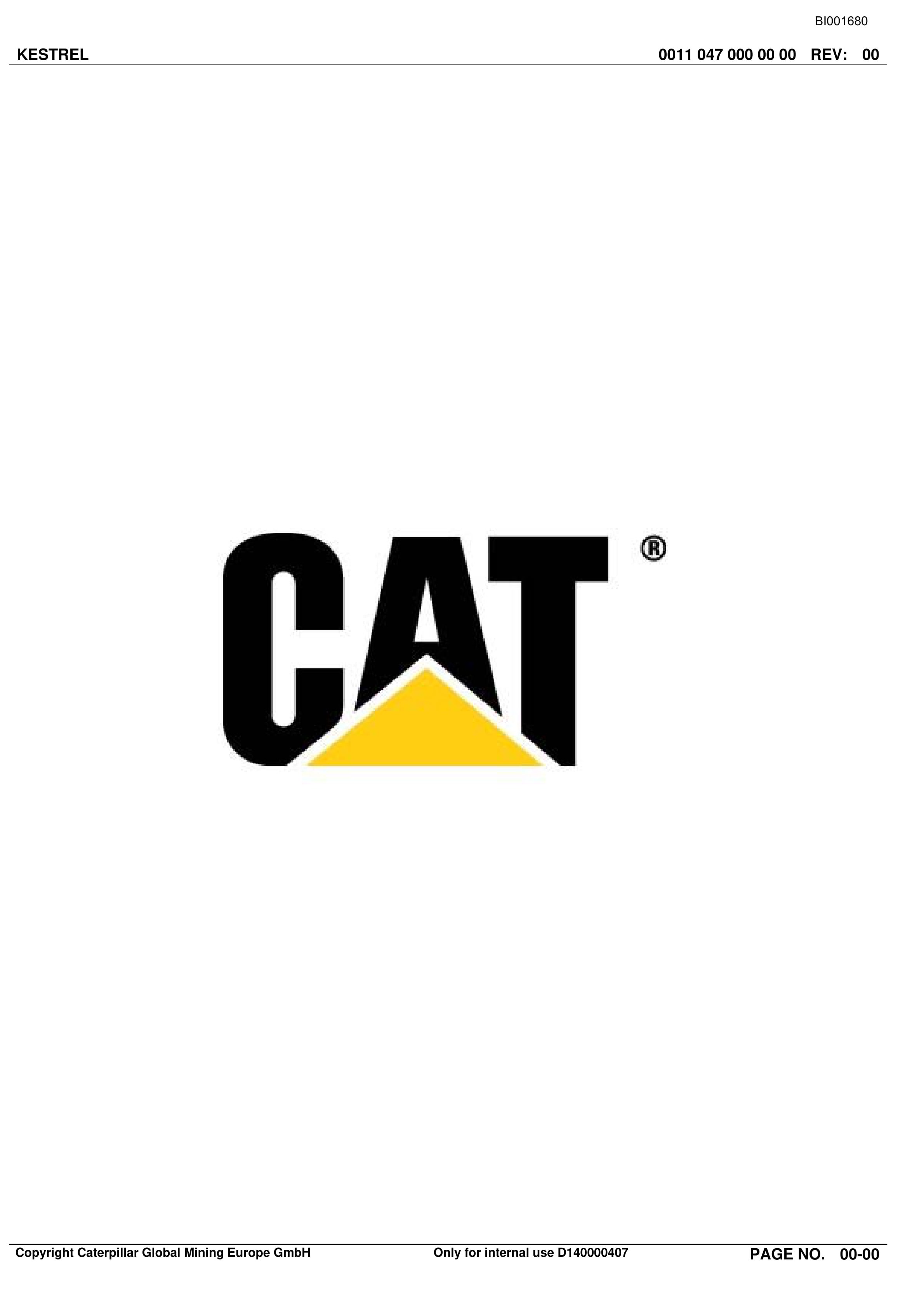 Caterpillar Kestrel Roof Support And Accessories Parts Catalog BI001680 1 Caterpillar Kestrel Roof Support And Accessories Parts Catalog BI001680