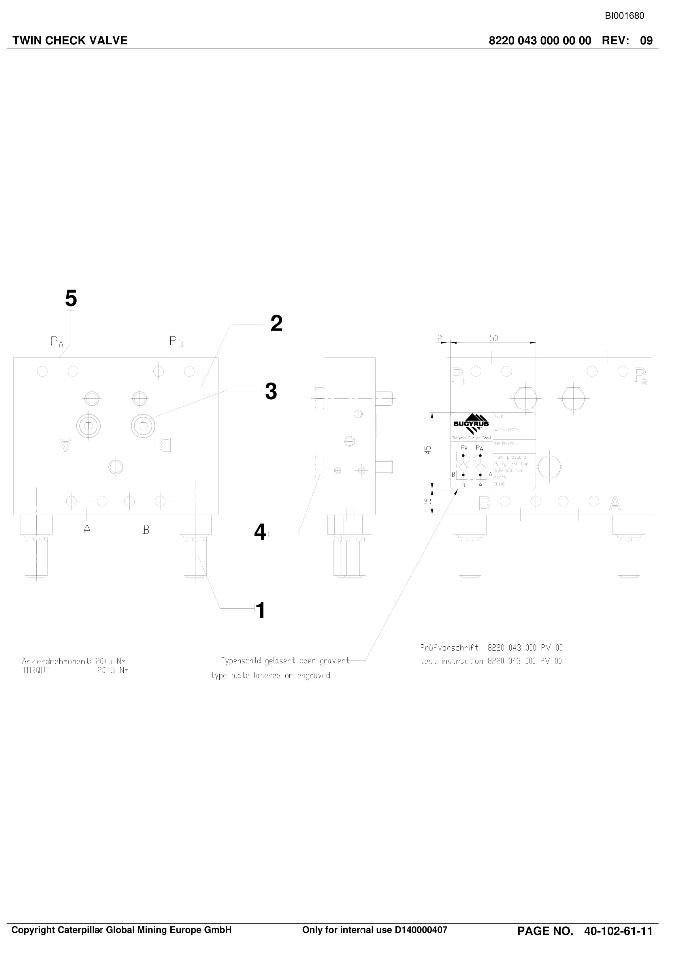 Caterpillar Kestrel Roof Support And Accessories Parts Catalog BI001680 3 Caterpillar Kestrel Roof Support And Accessories Parts Catalog BI001680-3