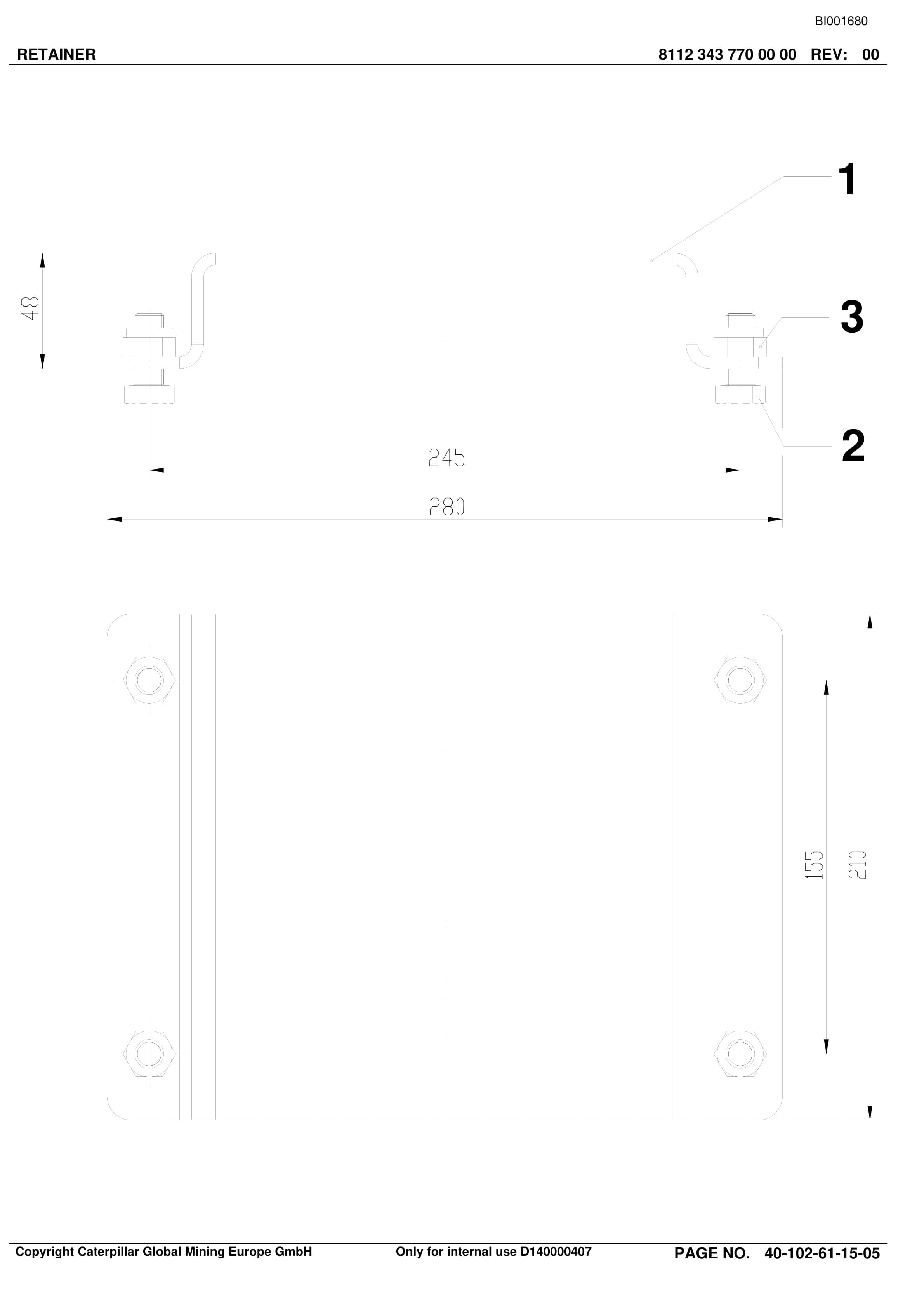 Caterpillar Kestrel Roof Support And Accessories Parts Catalog BI001680 4 Caterpillar Kestrel Roof Support And Accessories Parts Catalog BI001680-4