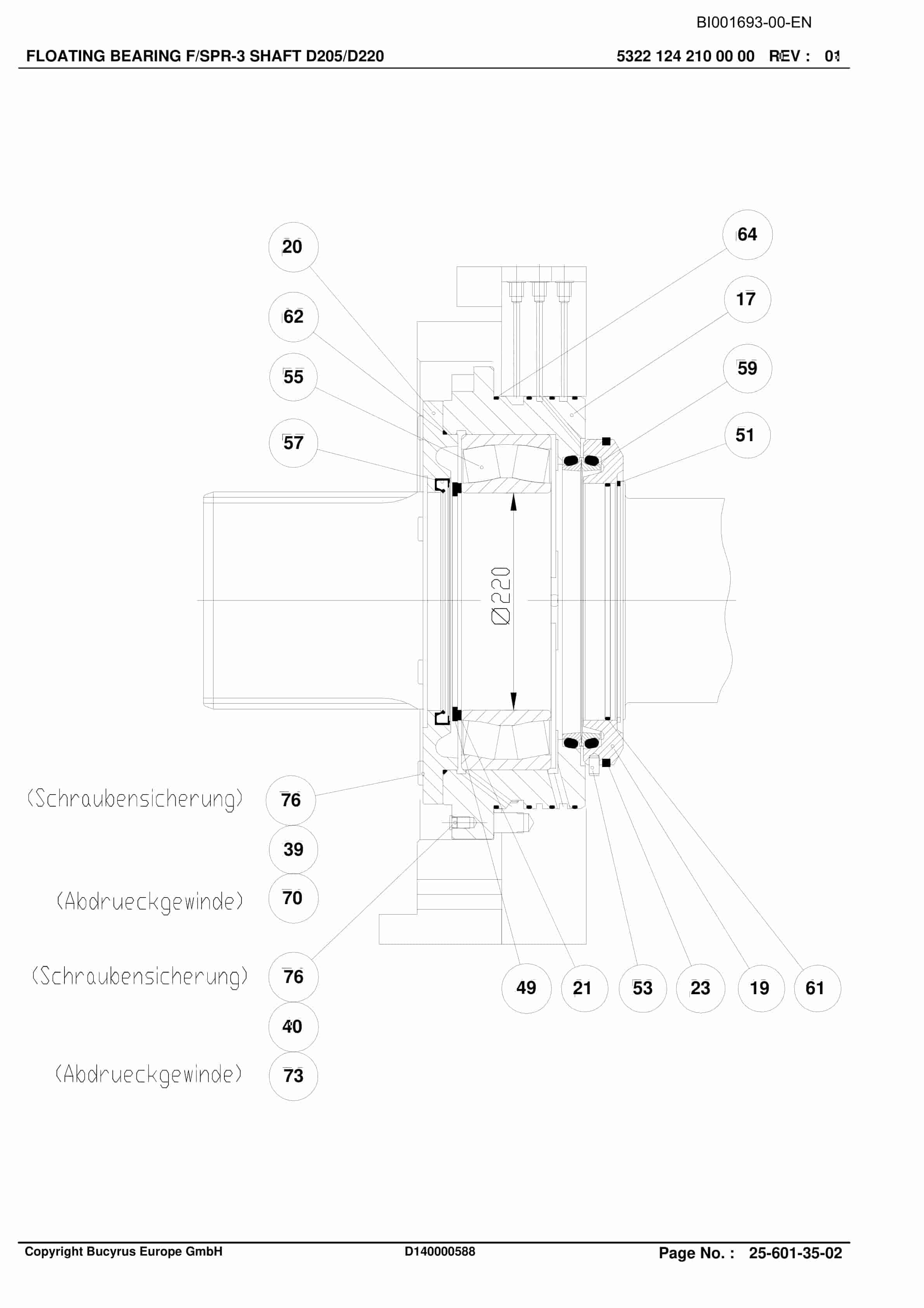Caterpillar LTCC Longwall System Parts Manual BI001693-00-EN-5