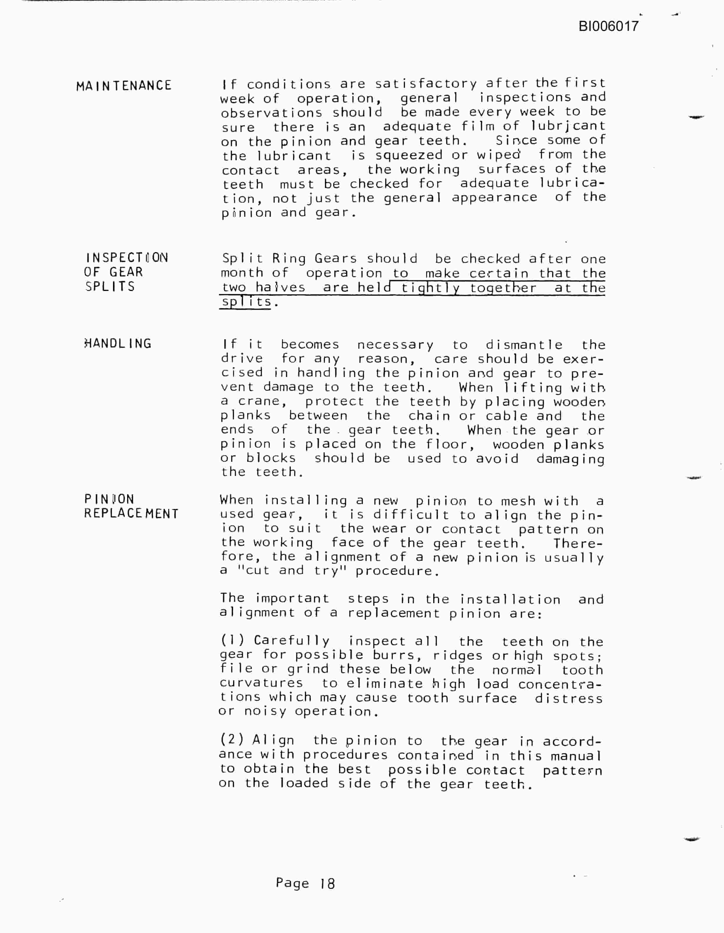 Caterpillar Marion 7900 Walking Dragline Technical Manual BI006017 5 Caterpillar Marion 7900 Walking Dragline Technical Manual BI006017-5