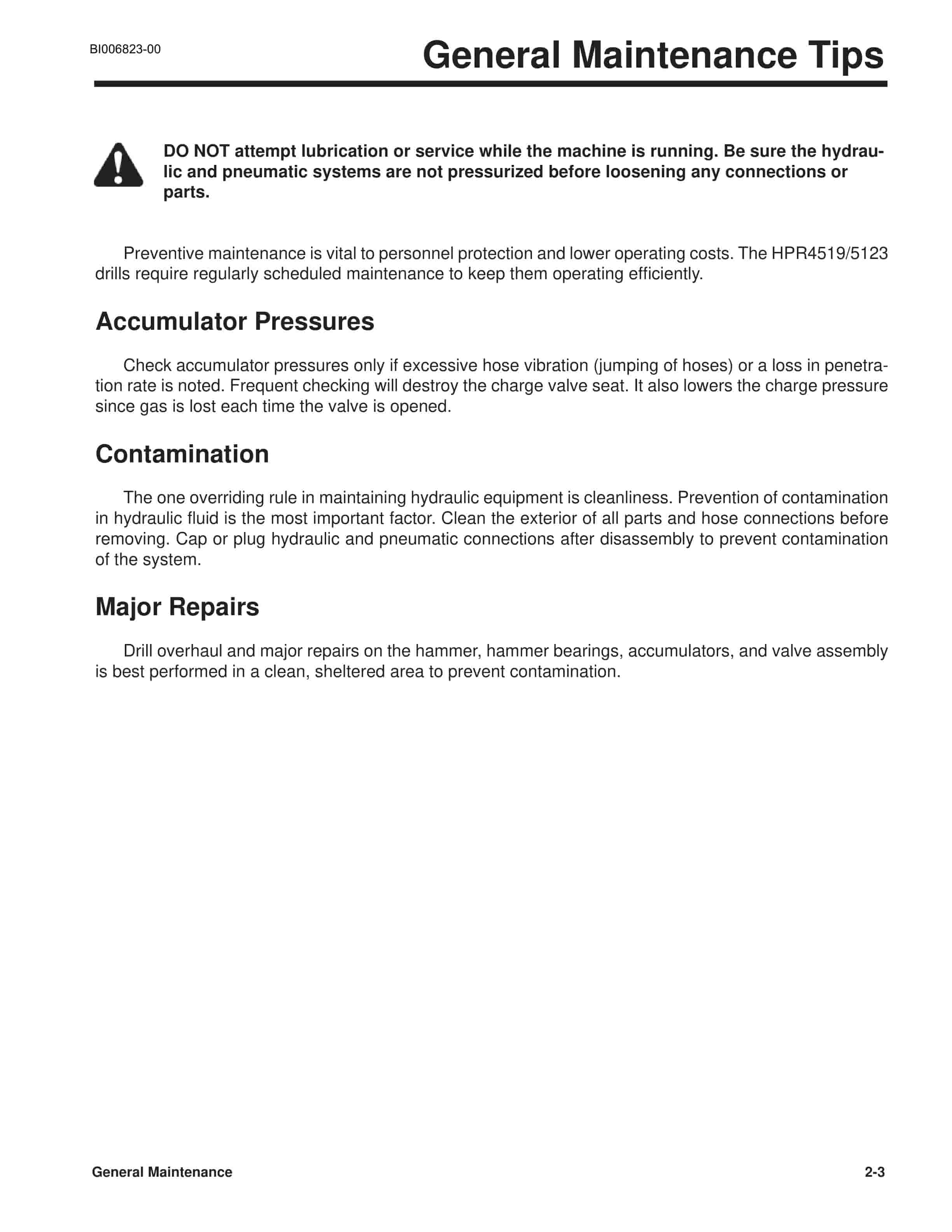 Caterpillar MD5075 Hydraulic Track Drill Service Manual BI006823-00 4 Caterpillar MD5075 Hydraulic Track Drill Service Manual BI006823-00 - Image 4
