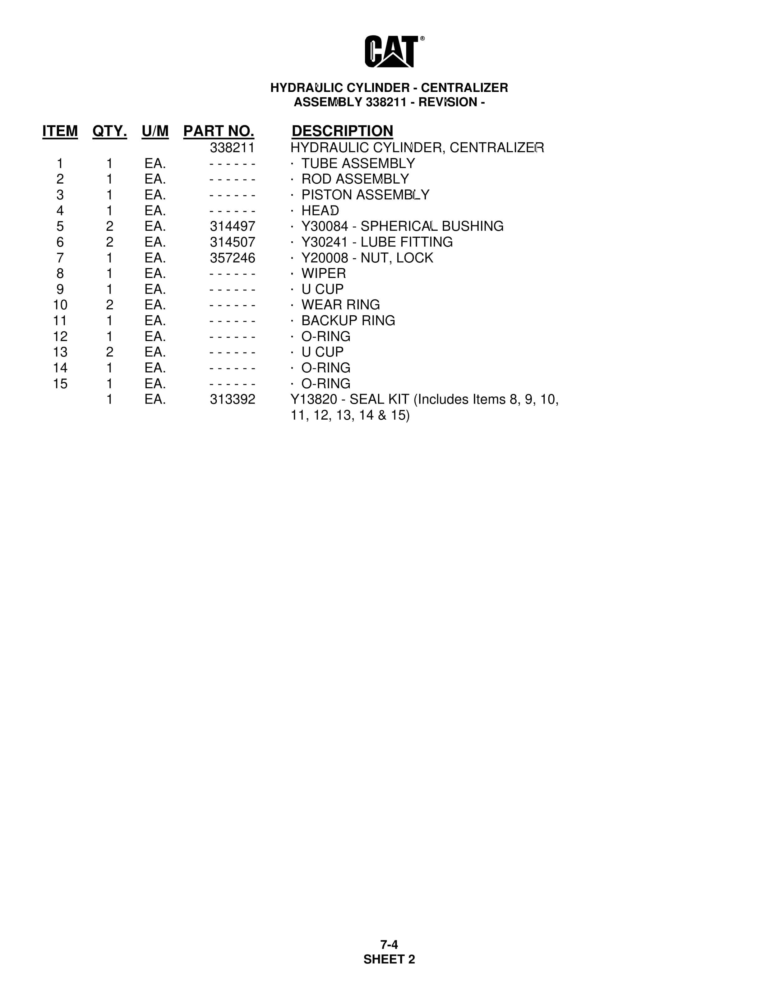Caterpillar MD5125 Hydra Track Drill Parts Manual BI006783 2 Caterpillar MD5125 Hydra Track Drill Parts Manual BI006783 - Image 2