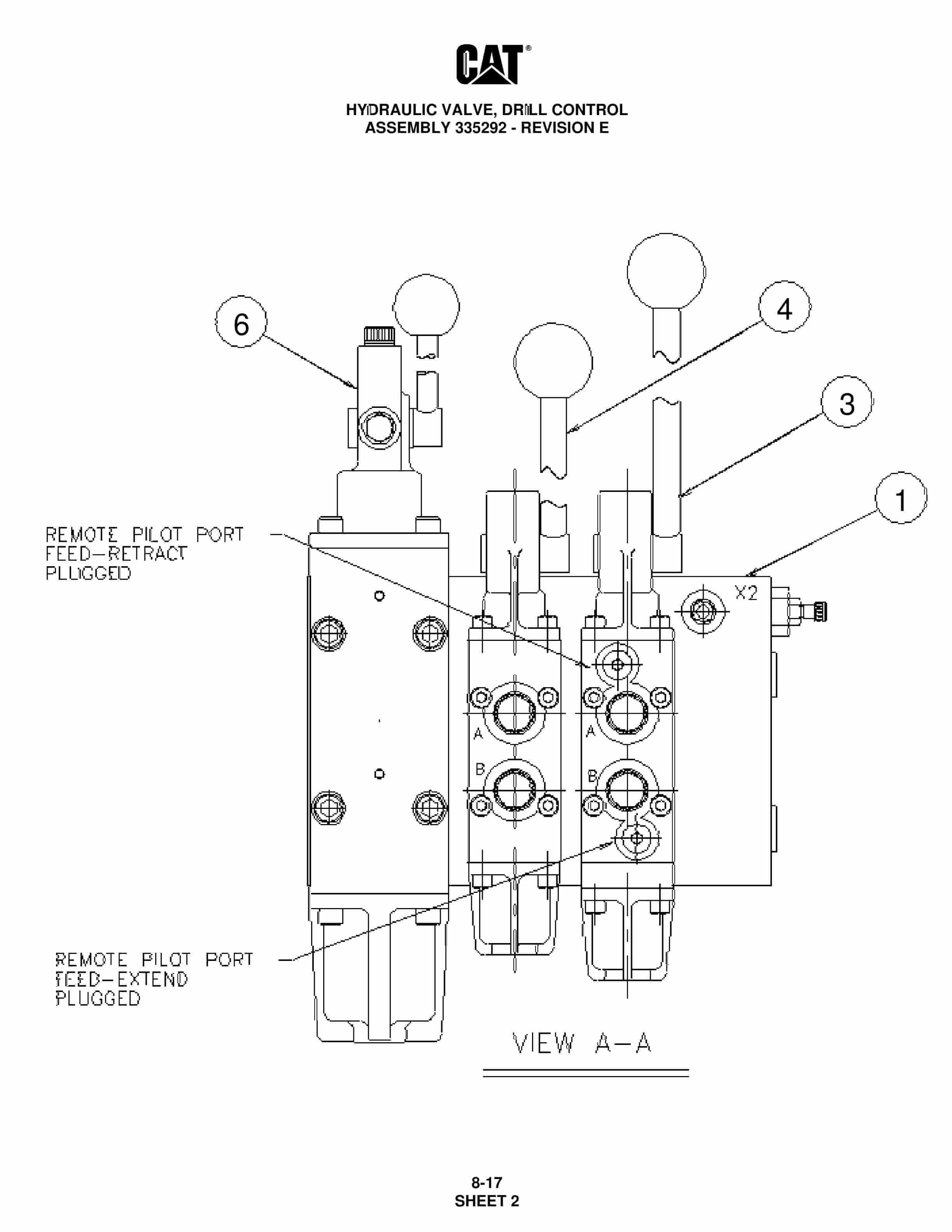 Caterpillar MD5125 Hydra Track Drill Parts Manual BI006783 3 Caterpillar MD5125 Hydra Track Drill Parts Manual BI006783 - Image 3