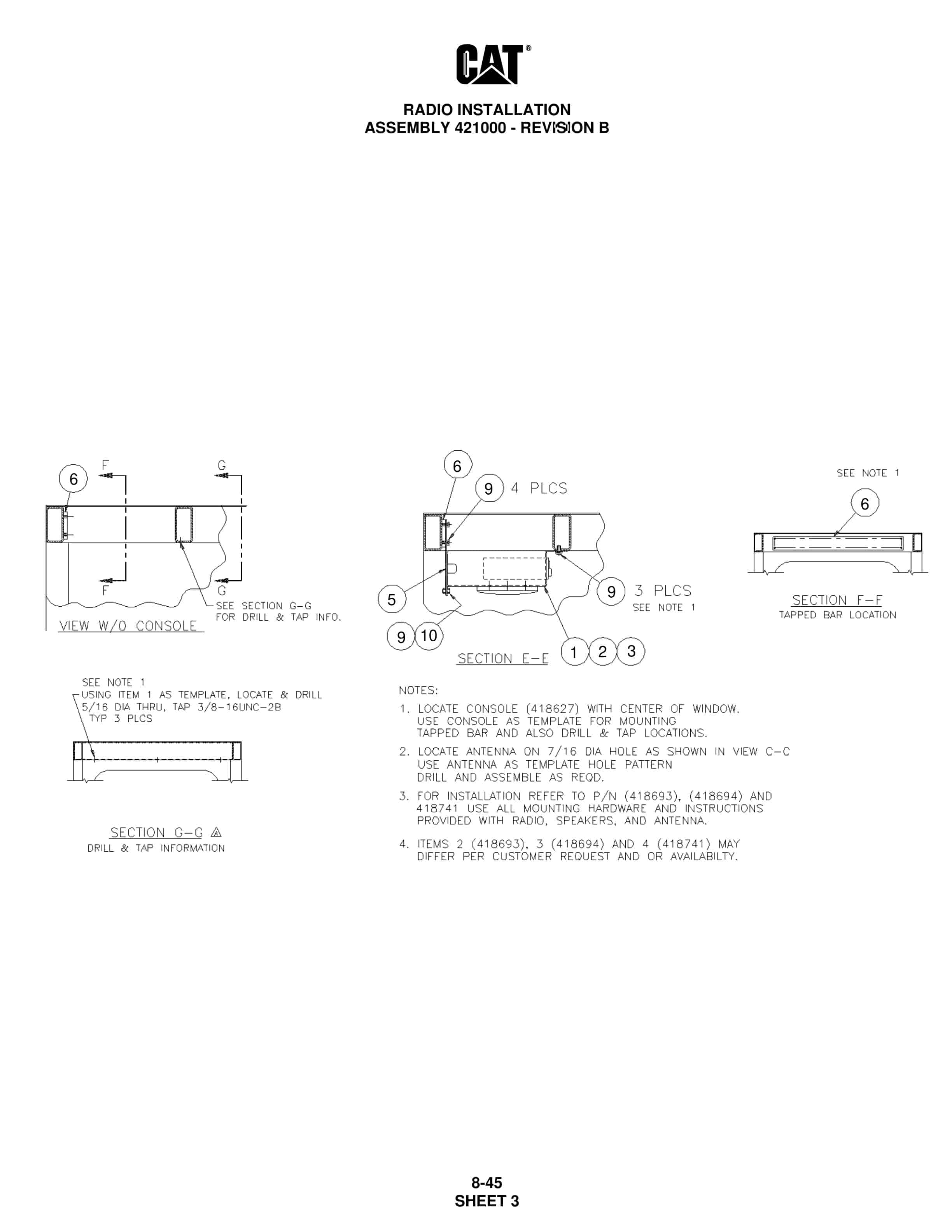 Caterpillar MD5125 Hydra Track Drill Parts Manual BI006783 5 Caterpillar MD5125 Hydra Track Drill Parts Manual BI006783 - Image 5