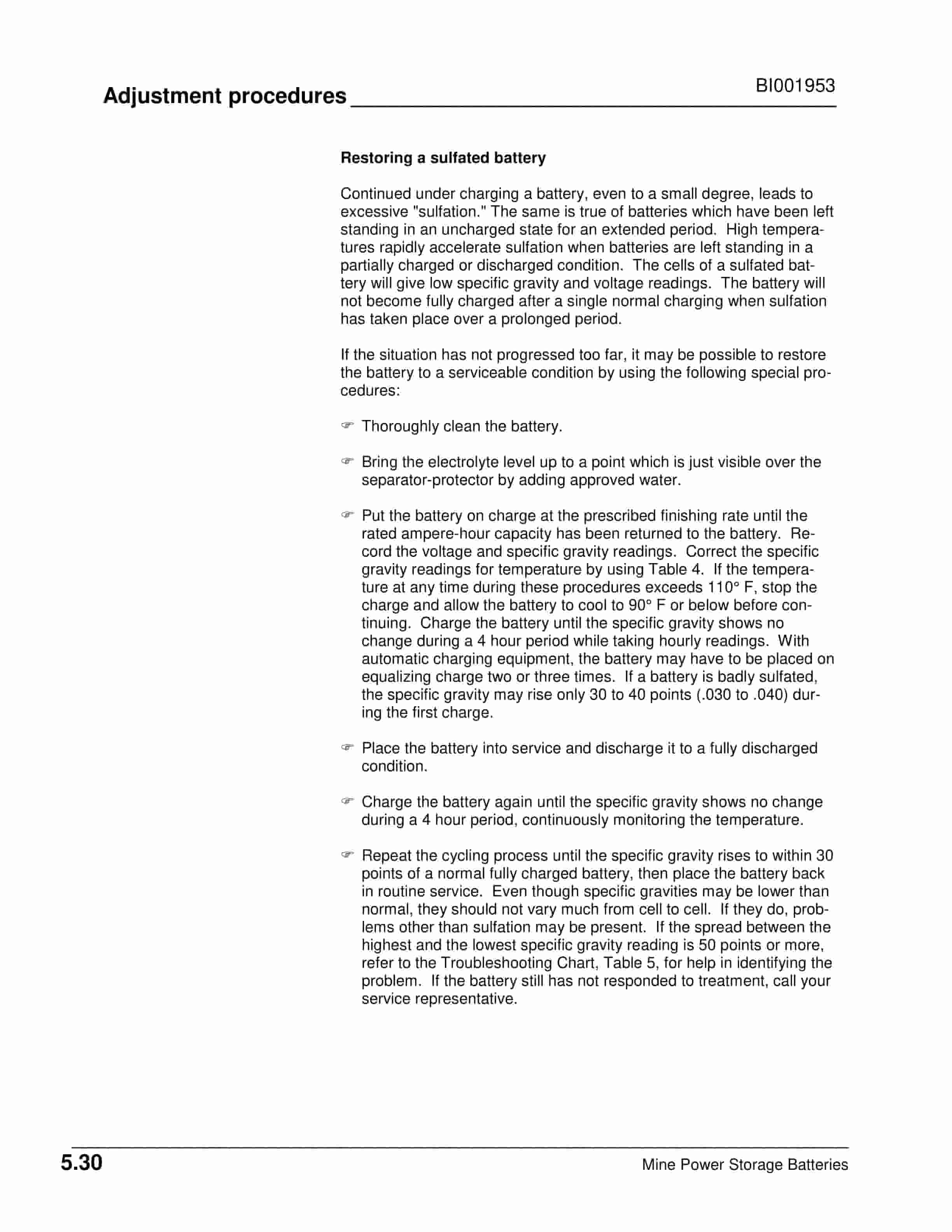 Caterpillar Mine Power Storage Batteries Installation, Use Maintenance And Repair Manual BI001953 4 Caterpillar Mine Power Storage Batteries Installation, Use Maintenance And Repair Manual BI001953-4