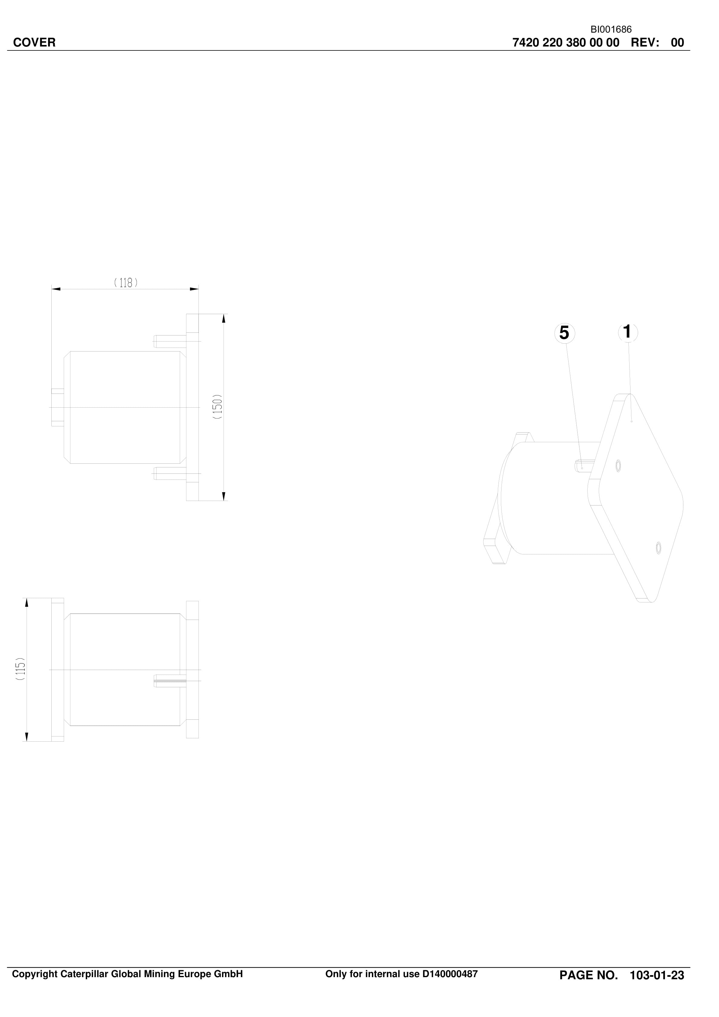 Caterpillar Narrabri Roof Support And Accessories Parts Catalog BI001686-00-01 5 Caterpillar Narrabri Roof Support And Accessories Parts Catalog BI001686-00-01-5