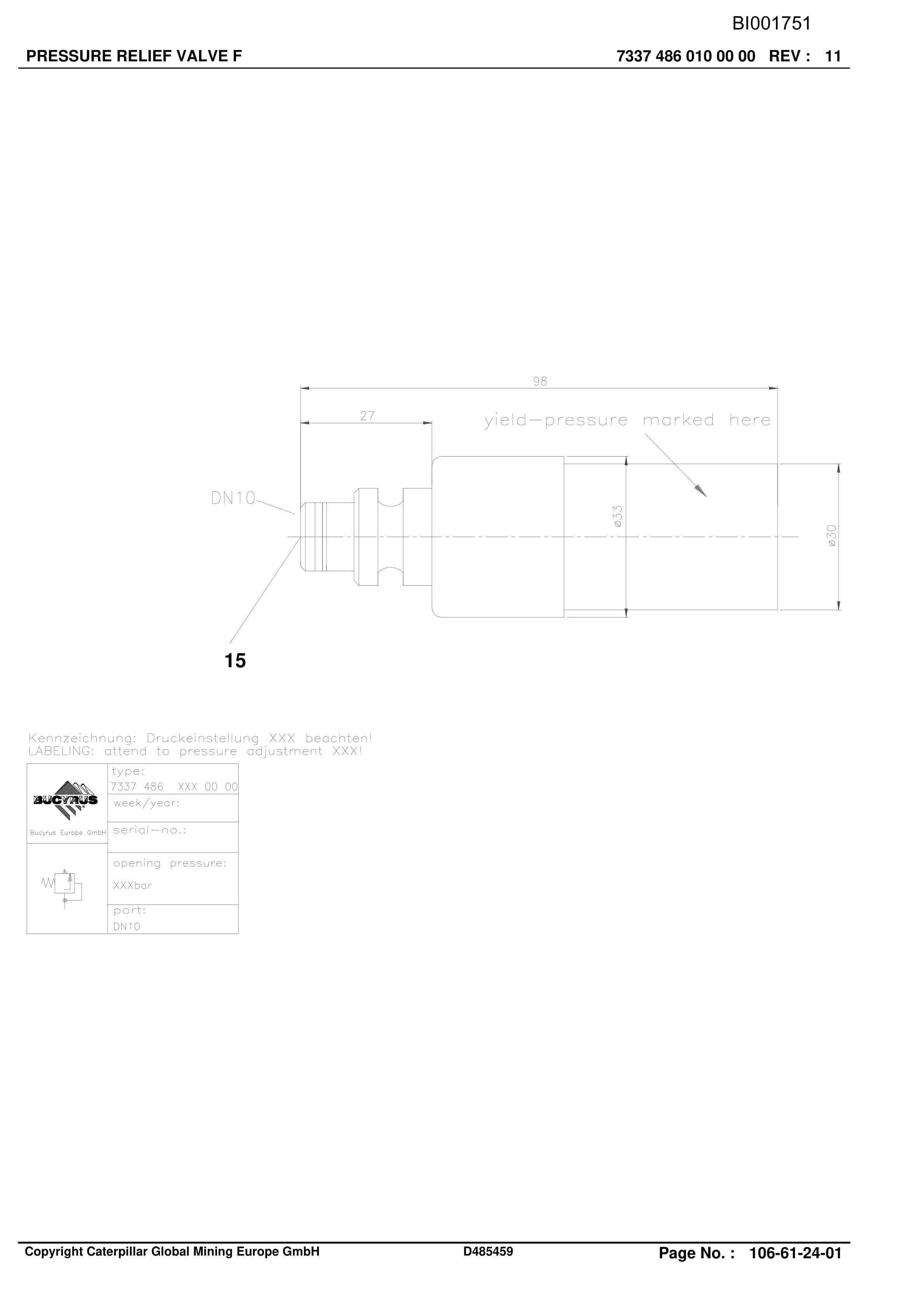 Caterpillar North Goonyella Roof Support A.ACC Parts Manual BI001751 3 Caterpillar North Goonyella Roof Support A.ACC Parts Manual BI001751-3