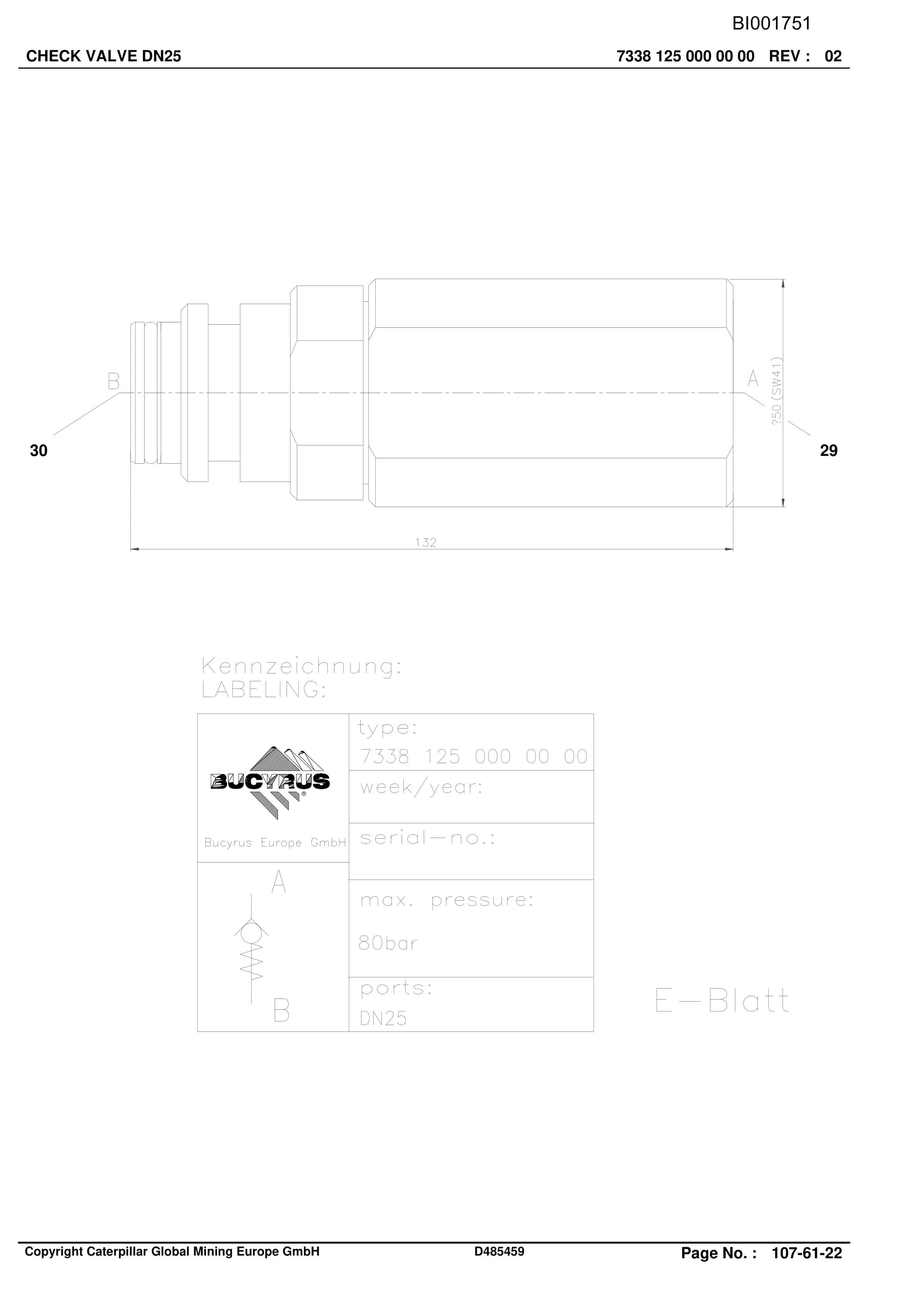 Caterpillar North Goonyella Roof Support A.ACC Parts Manual BI001751 5 Caterpillar North Goonyella Roof Support A.ACC Parts Manual BI001751-5