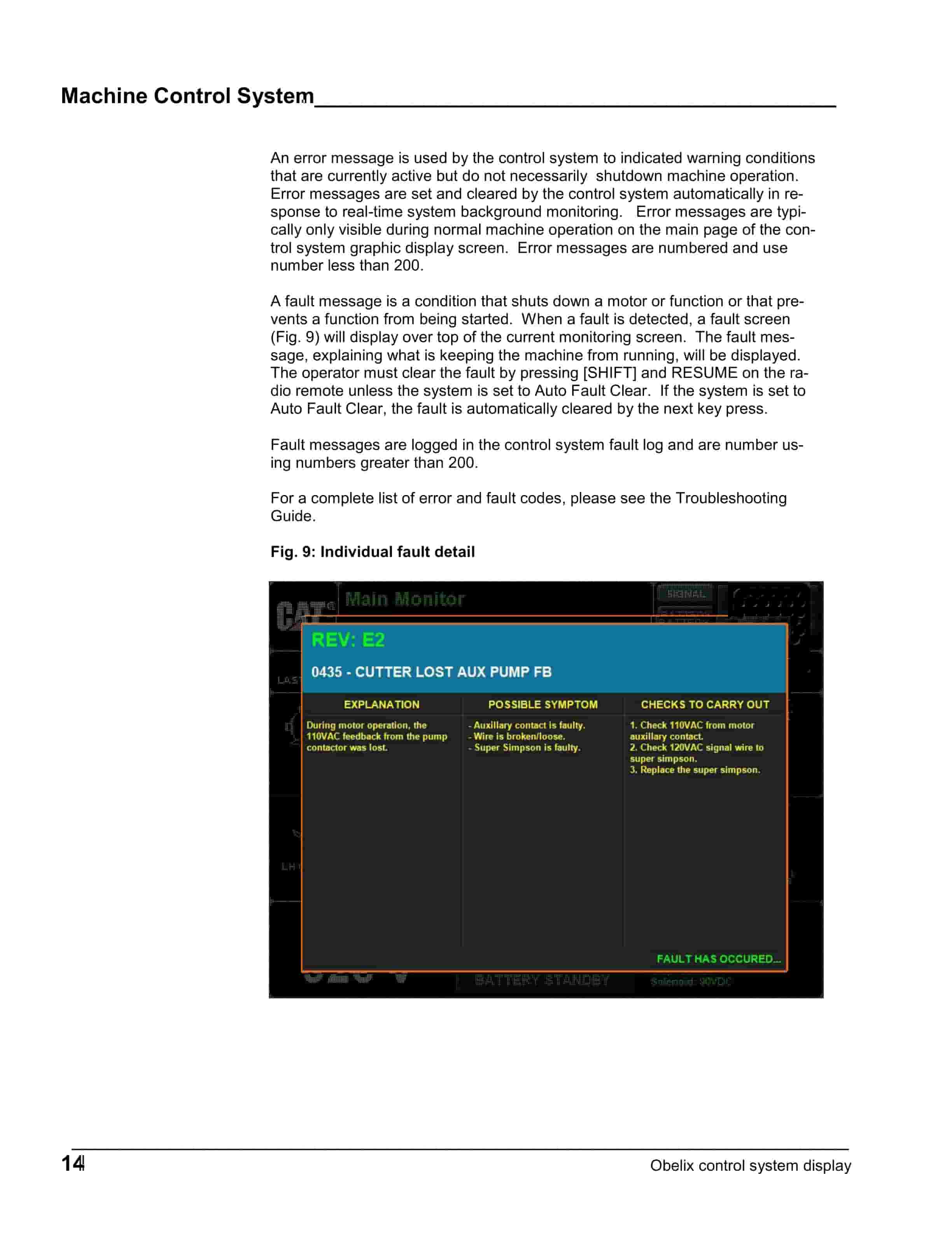 Caterpillar Obelix Control System Display Operation And Maintenance Manual A6474X393 4 Caterpillar Obelix Control System Display Operation And Maintenance Manual A6474X393 - Image 4