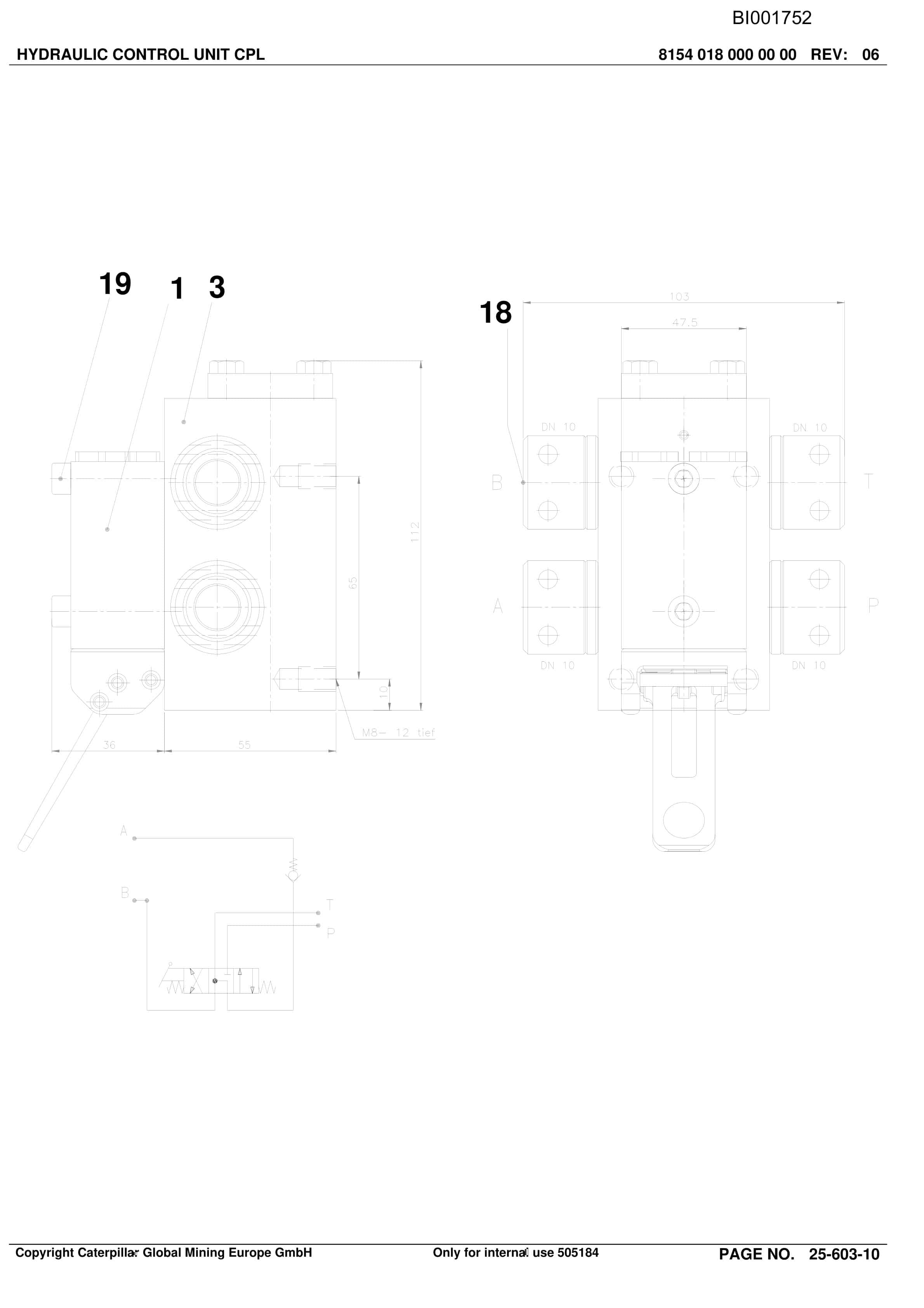 Caterpillar OBJ.CN. Datong Madaotou 2 LTCC Parts Manual BI001752-4