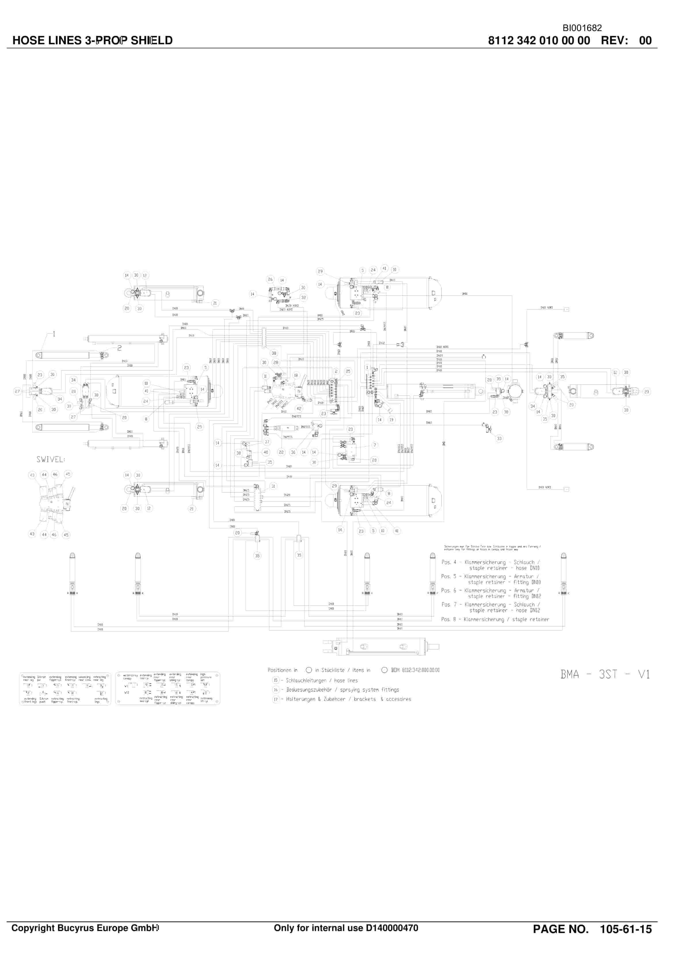 Caterpillar Pressure Relief Valve 80Bar Parts Catalog BI001682-4