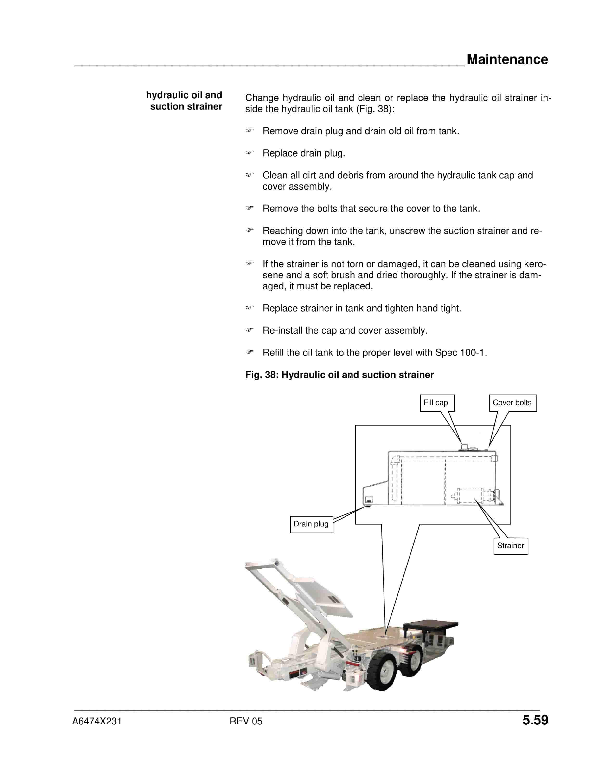 Caterpillar RB120 Roof Bolter Operation And Maintenance Manual BI001896 4 Caterpillar RB120 Roof Bolter Operation And Maintenance Manual BI001896-4