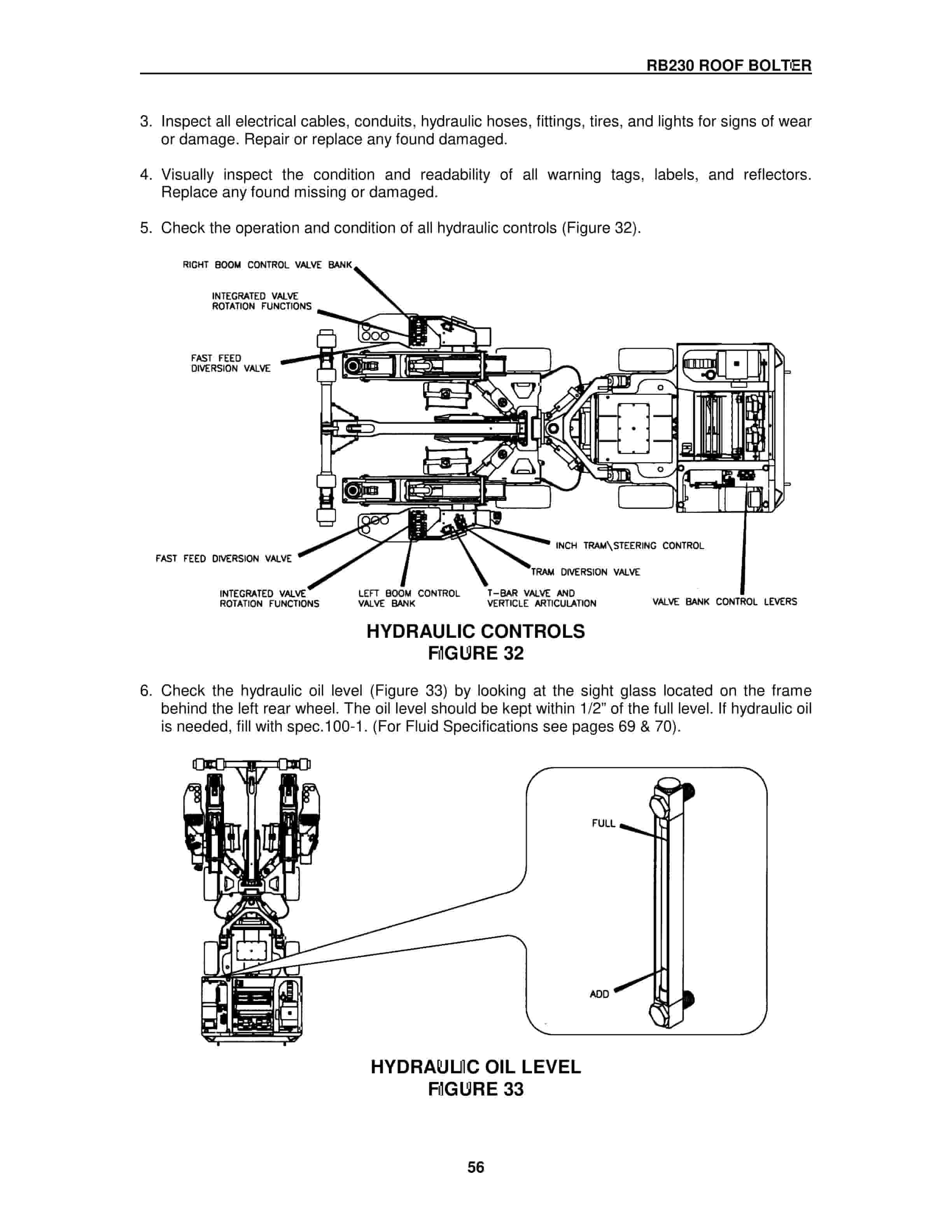 Caterpillar RB230 Roof Bolter Operation Manual BI001636-5