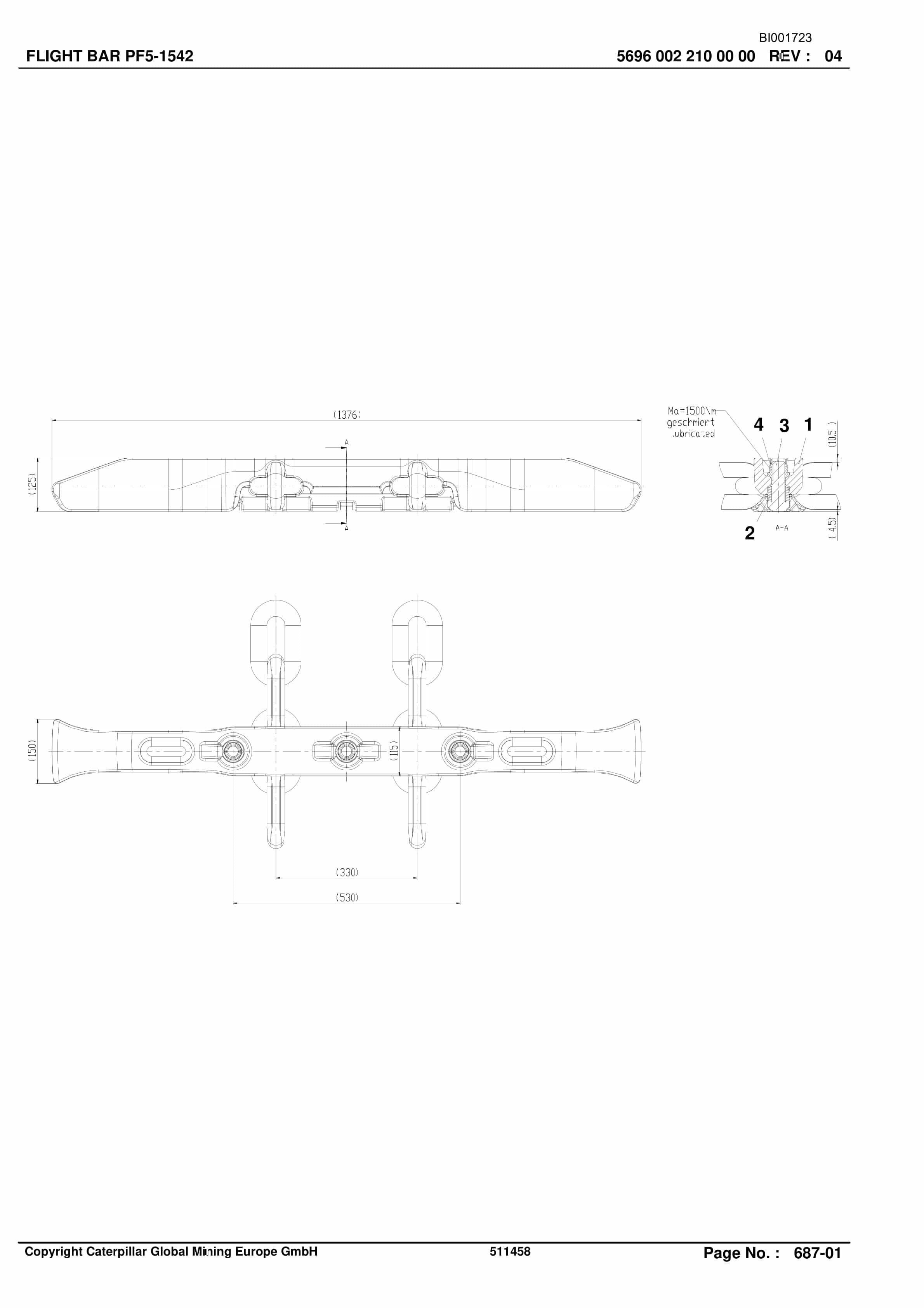 Caterpillar S-BSL Parts Manual BI001723-3
