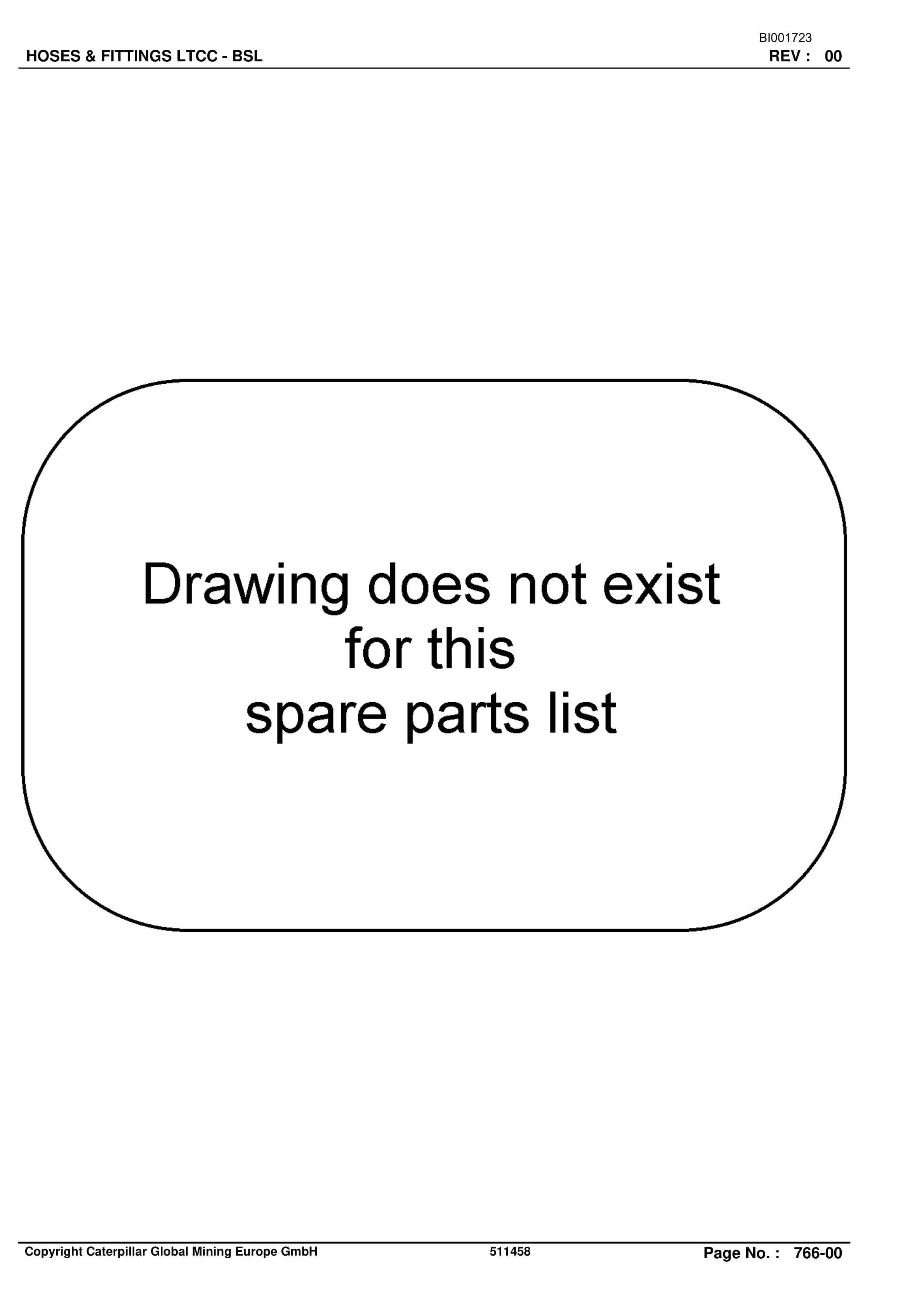 Caterpillar S-BSL Parts Manual BI001723-5