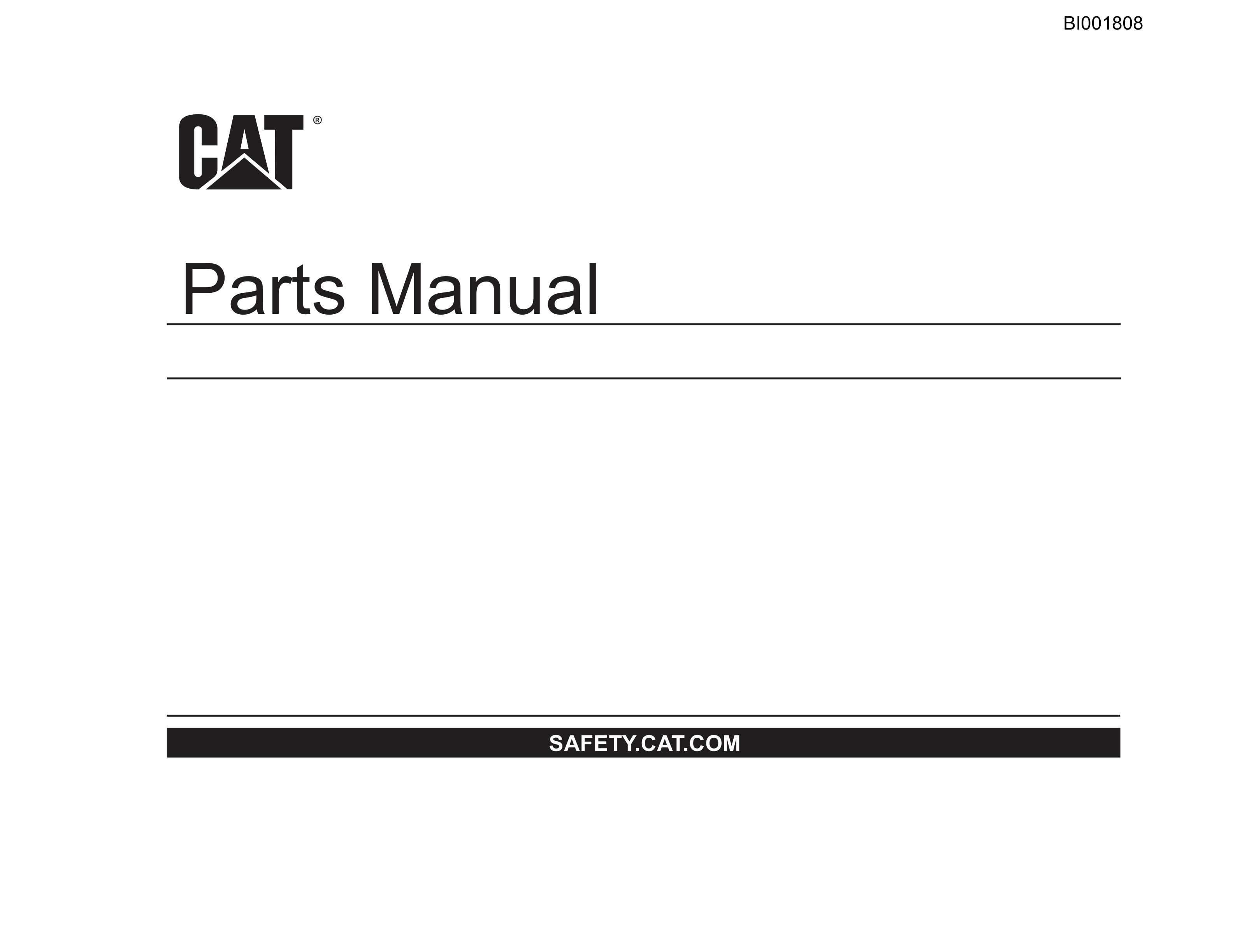 Caterpillar SH620 Roof Support Carrier Parts Manual BI001808 1 Caterpillar SH620 Roof Support Carrier Parts Manual BI001808
