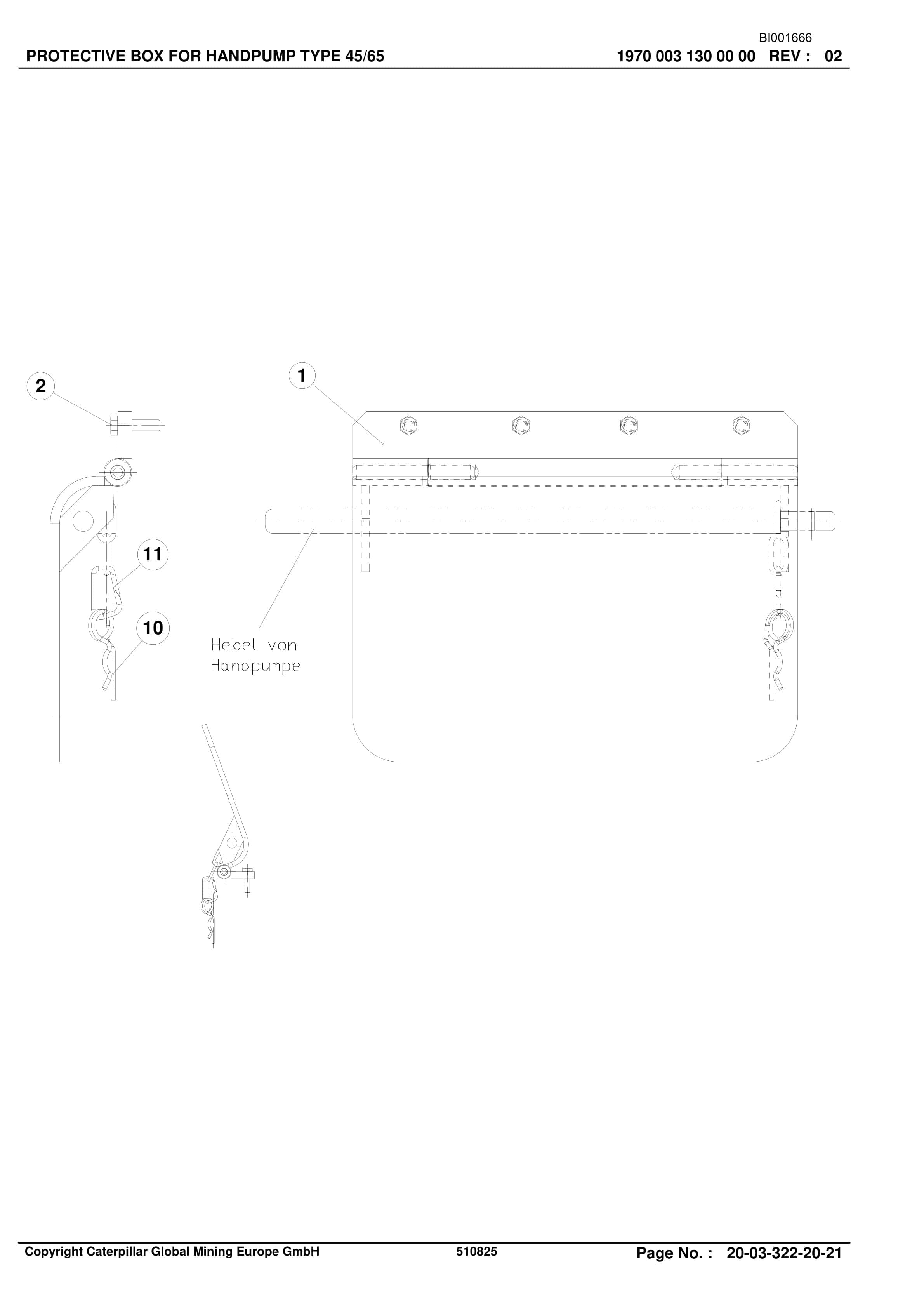 Caterpillar Shearer System Spare Parts List BI001666-00-01-4