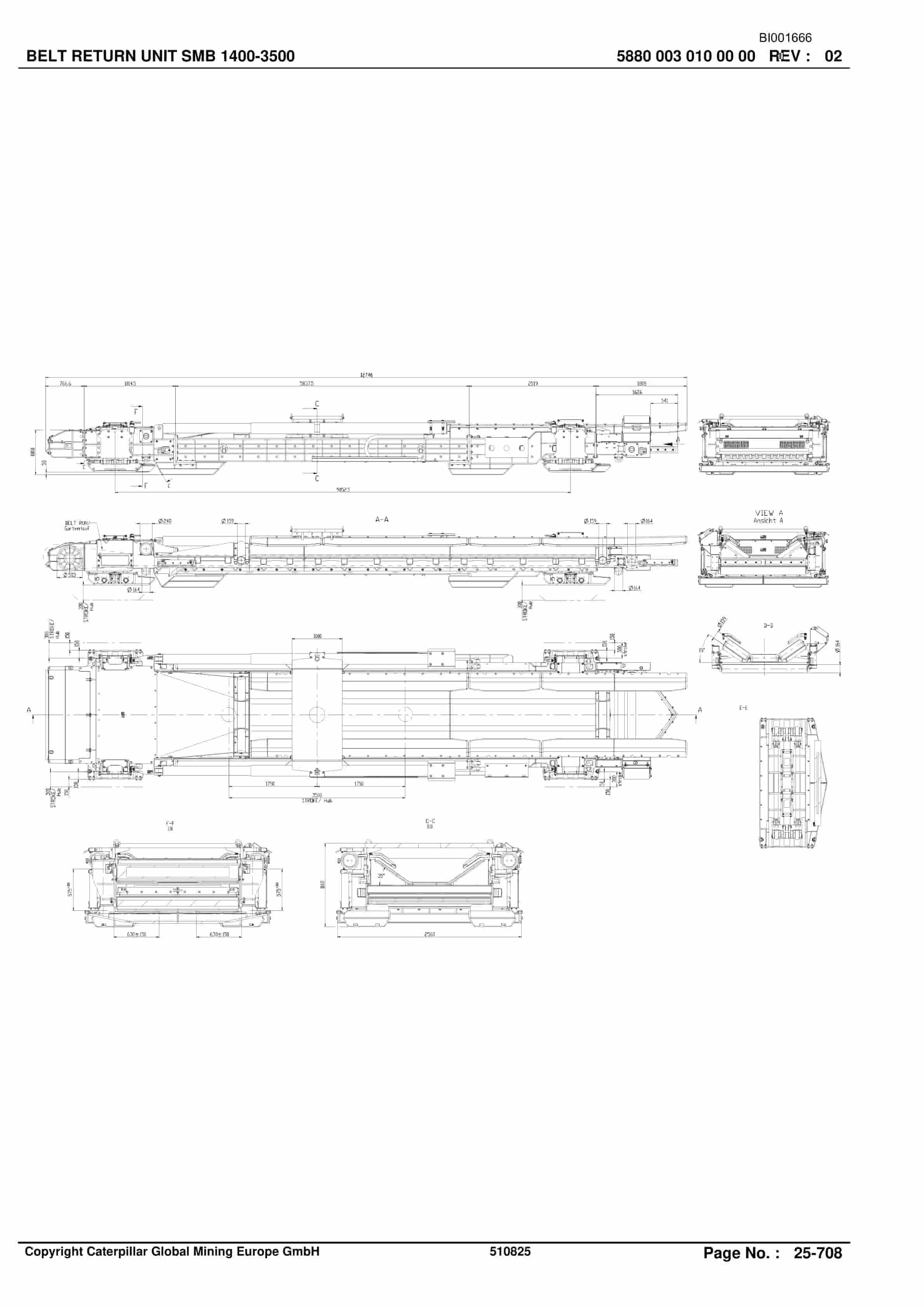 Caterpillar Shearer System Spare Parts List BI001666-00-02-4
