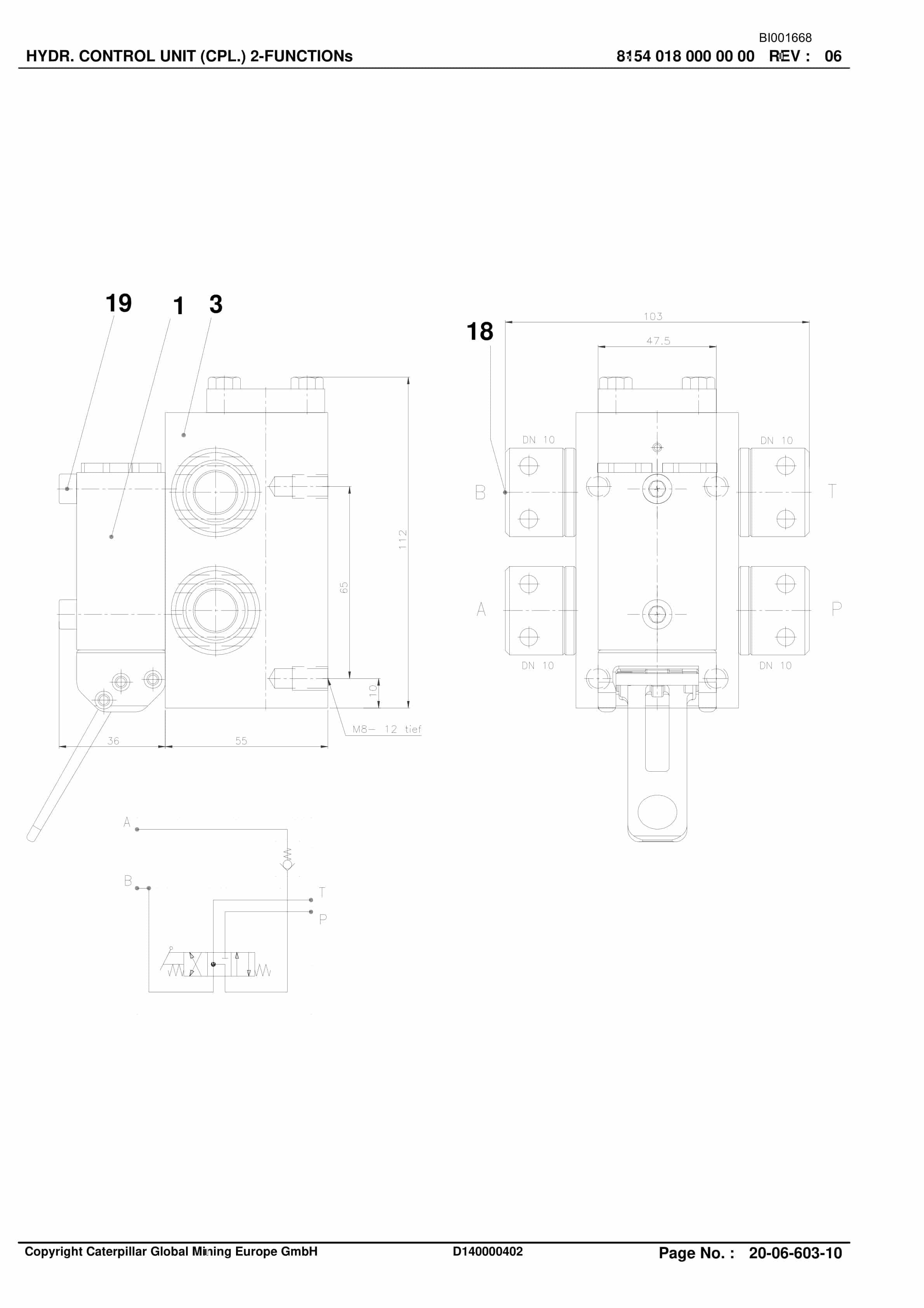 Caterpillar Shearer System Spare Parts List BI001668-00-01-3