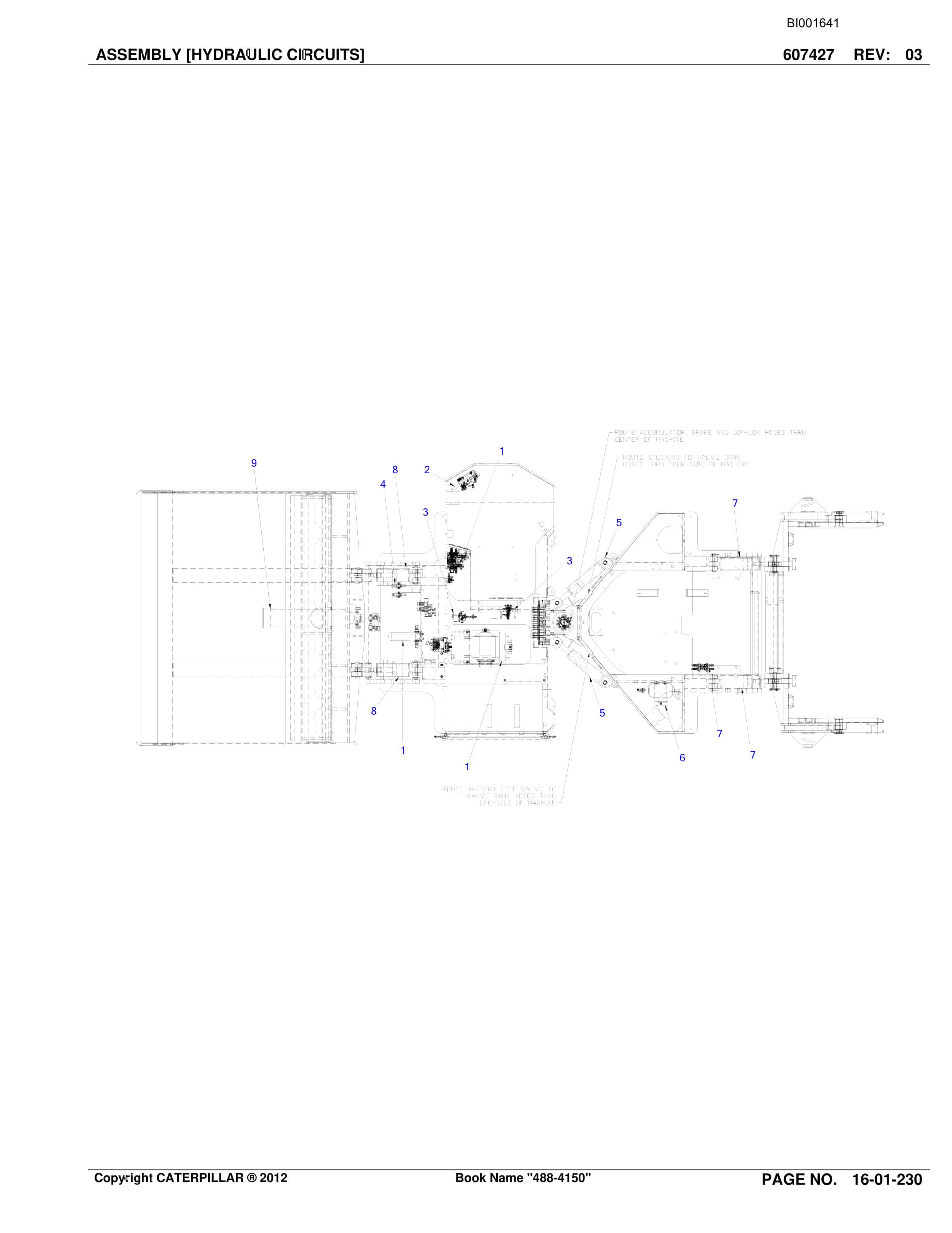 Caterpillar SU482 SCOOP Parts Manual BI001641-5