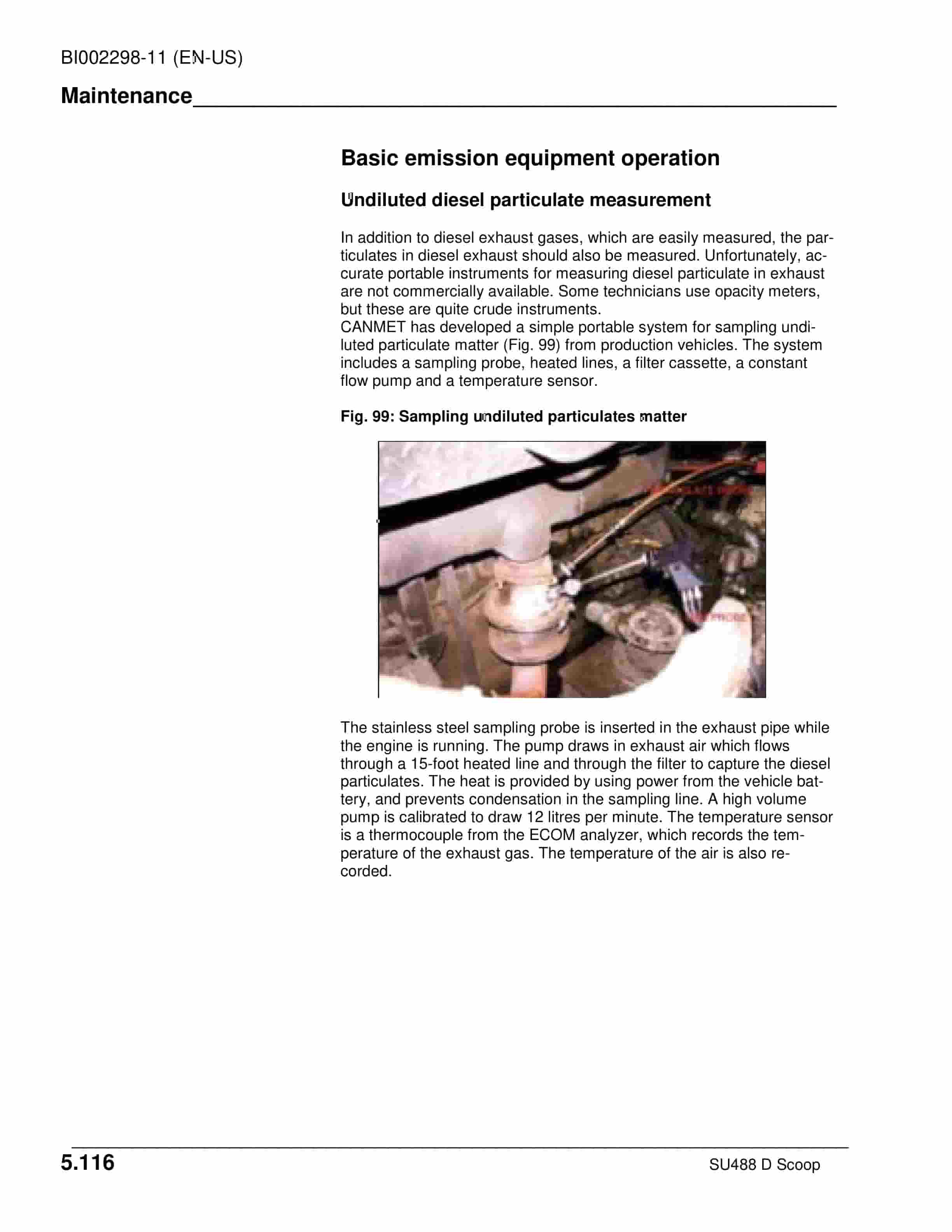 Caterpillar SU488 D SCOOP Operation And Maintenance Manual BI002298-11-2