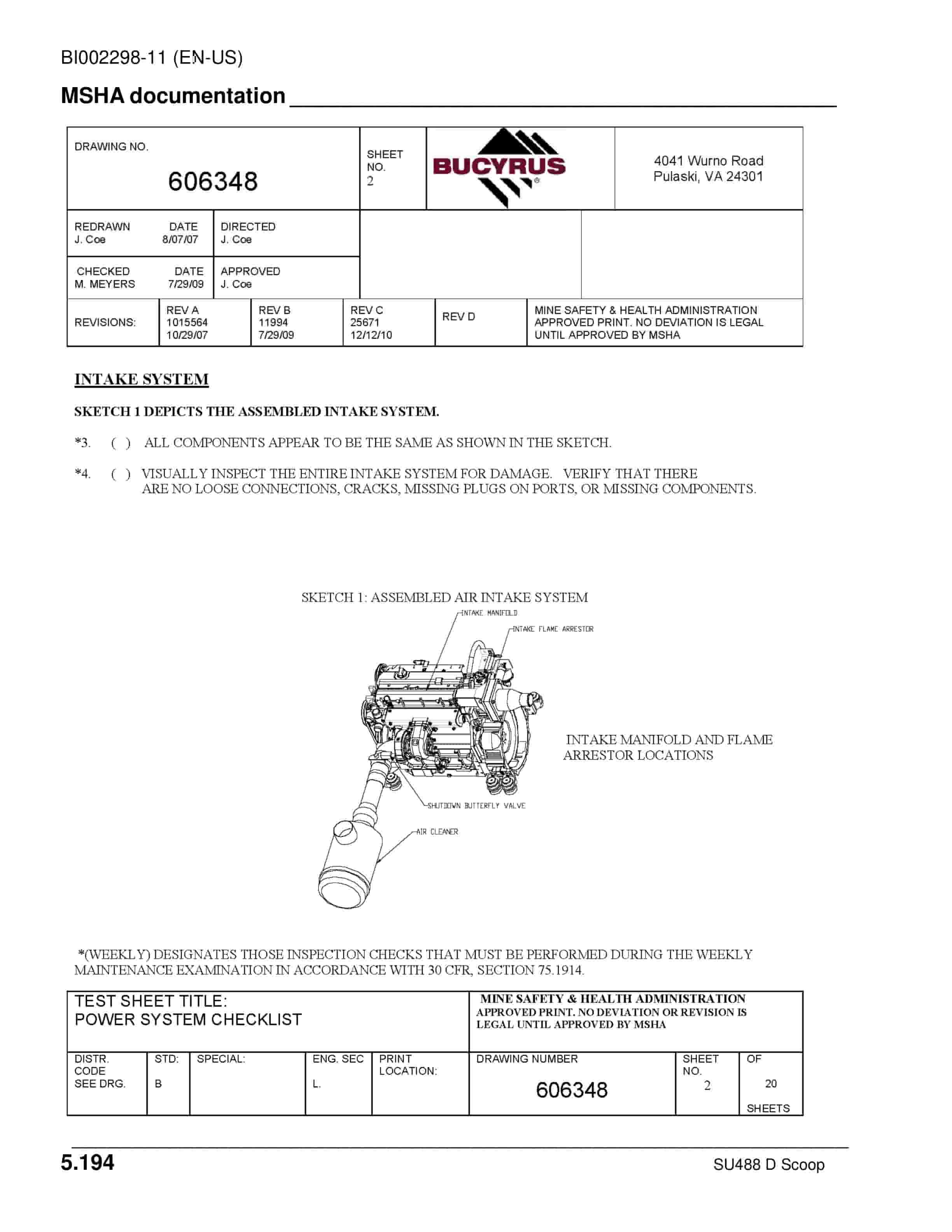 Caterpillar SU488 D SCOOP Operation And Maintenance Manual BI002298-11-4