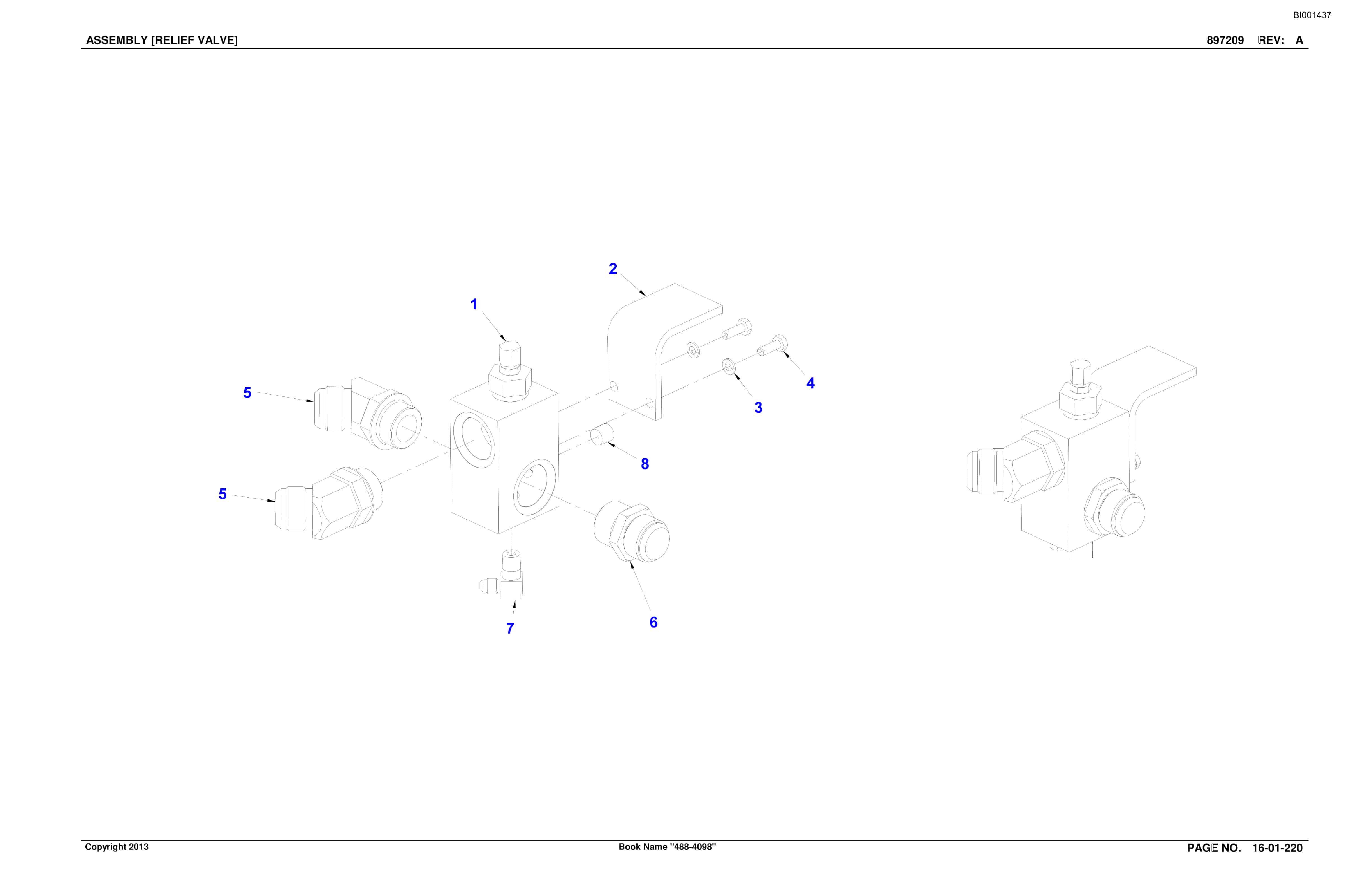 Caterpillar SU488 DN SCOOP Parts Manual BI001437-4