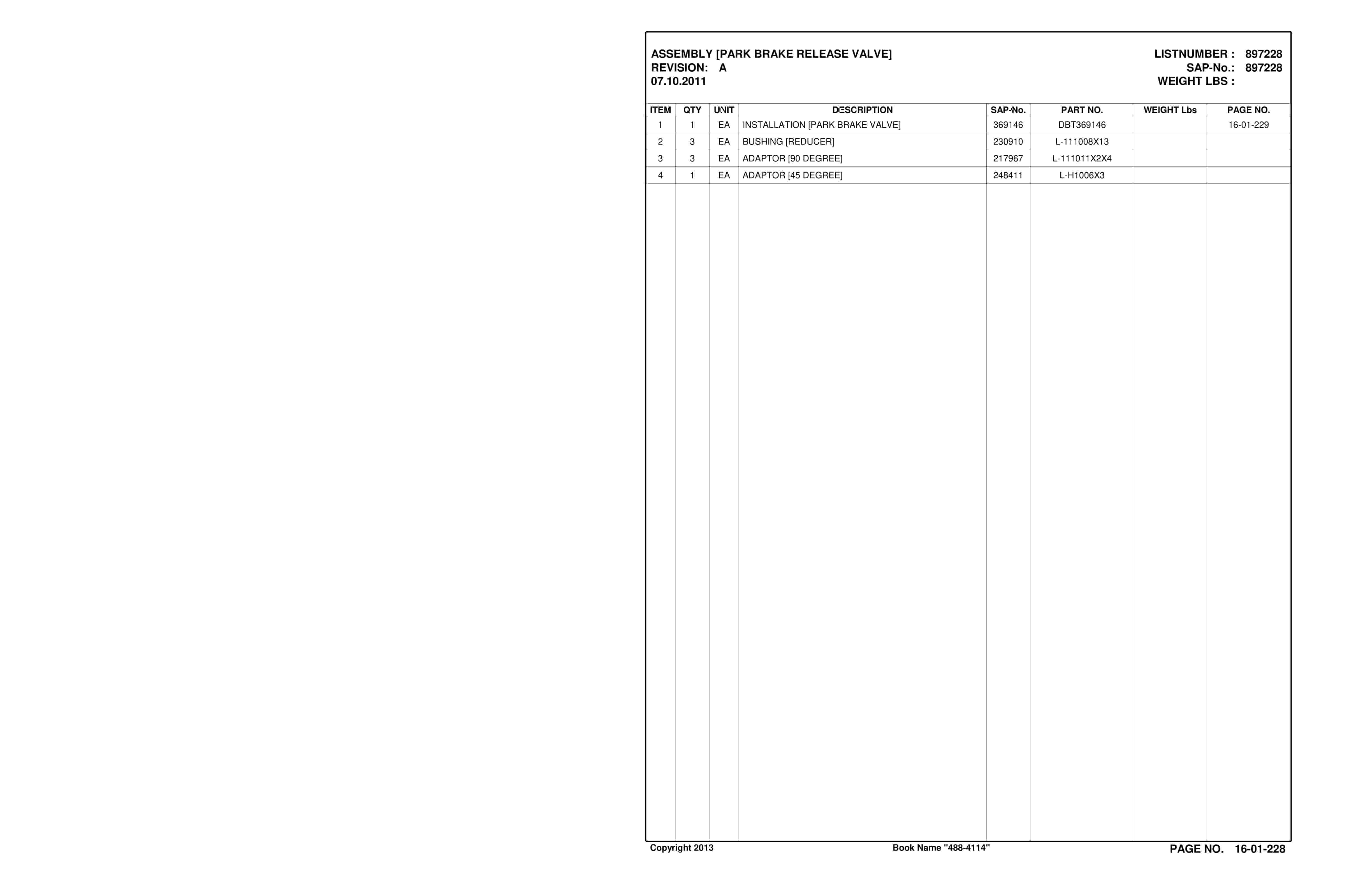 Caterpillar SU488 DN SCOOP Parts Manual BI001478 5 Caterpillar SU488 DN SCOOP Parts Manual BI001478-5