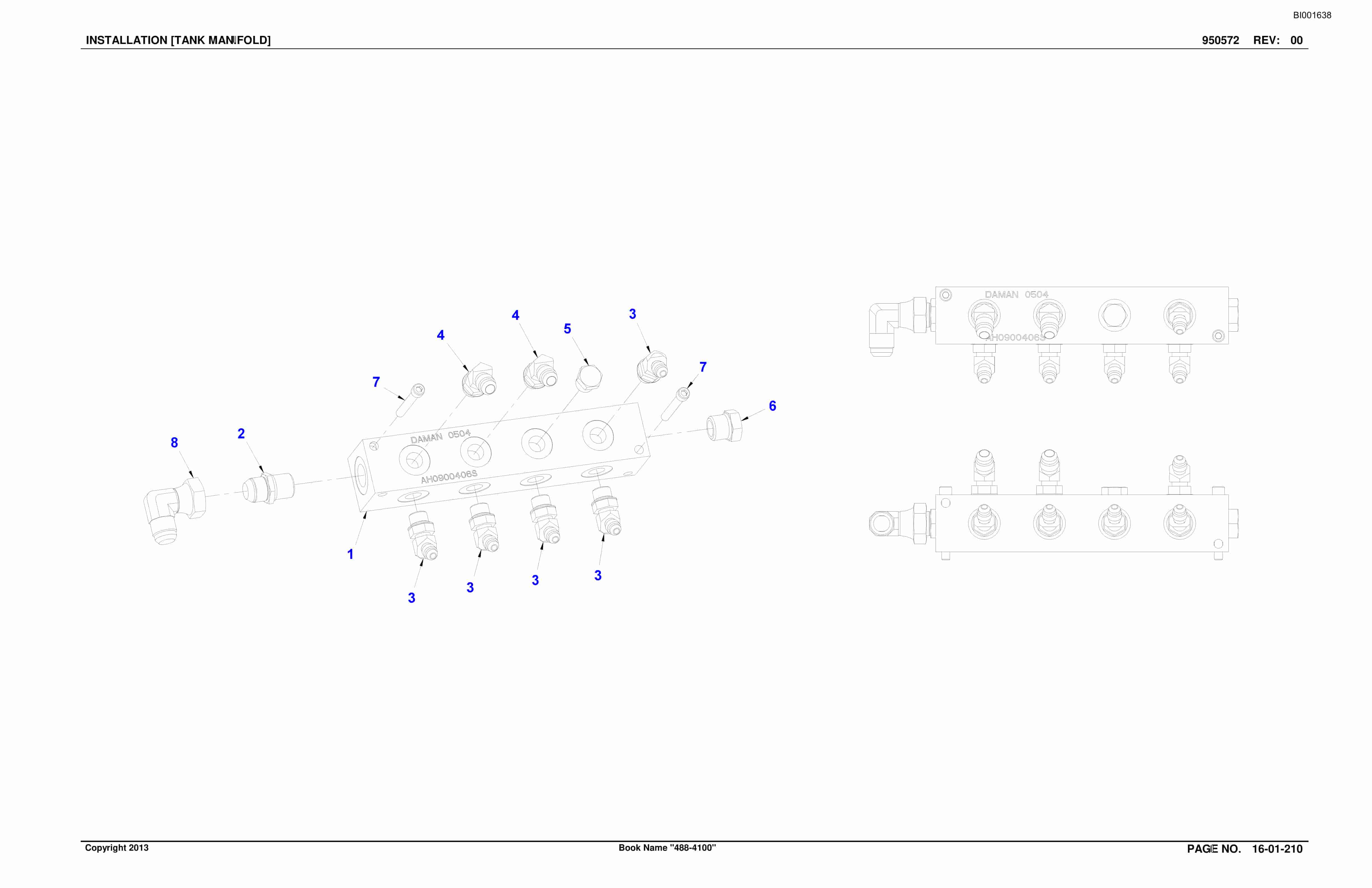 Caterpillar SU488 DN SCOOP Parts Manual BI001638 3 Caterpillar SU488 DN SCOOP Parts Manual BI001638-3