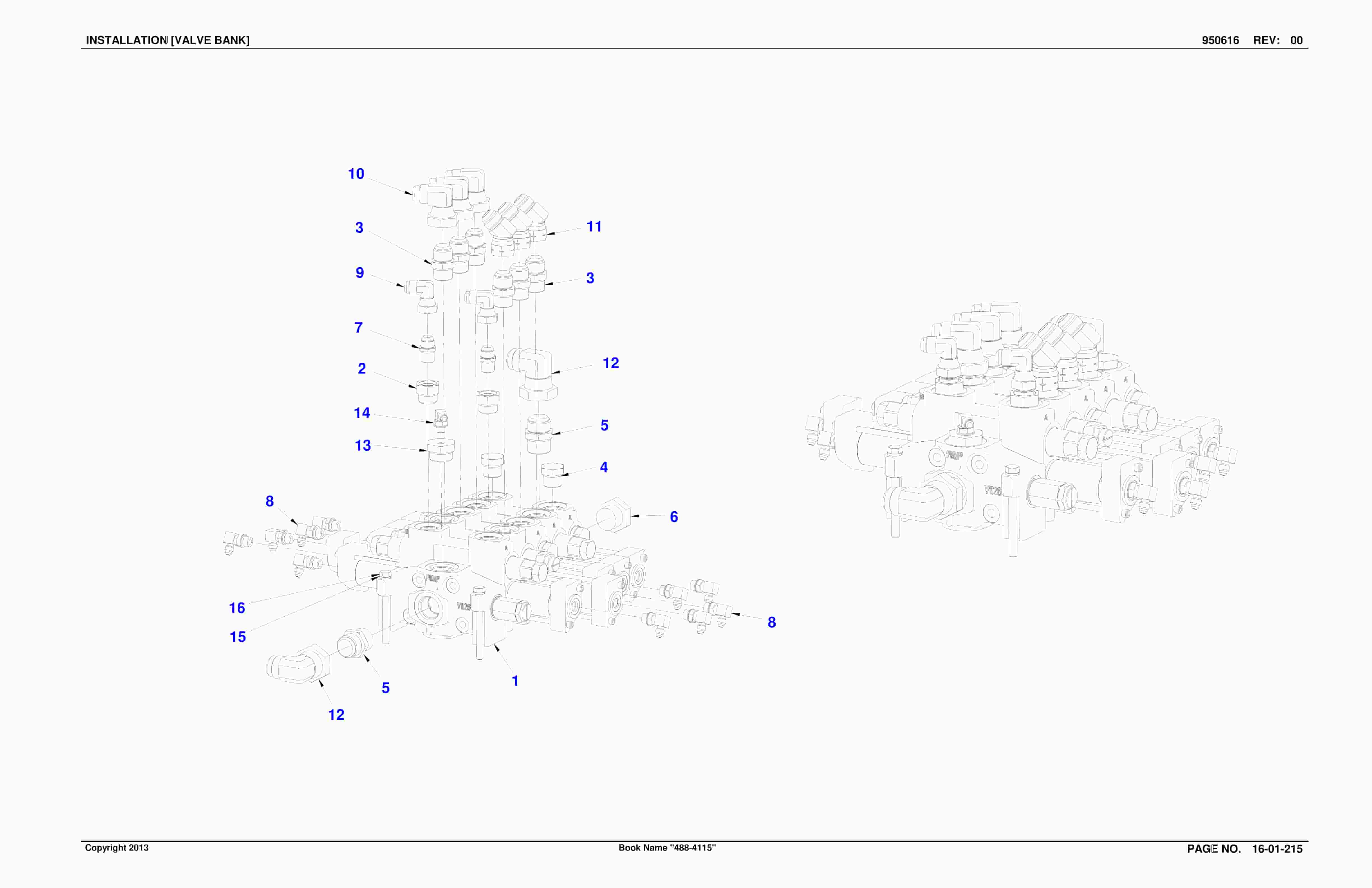 Caterpillar SU488 DN SCOOP Parts Manual BI001807-3