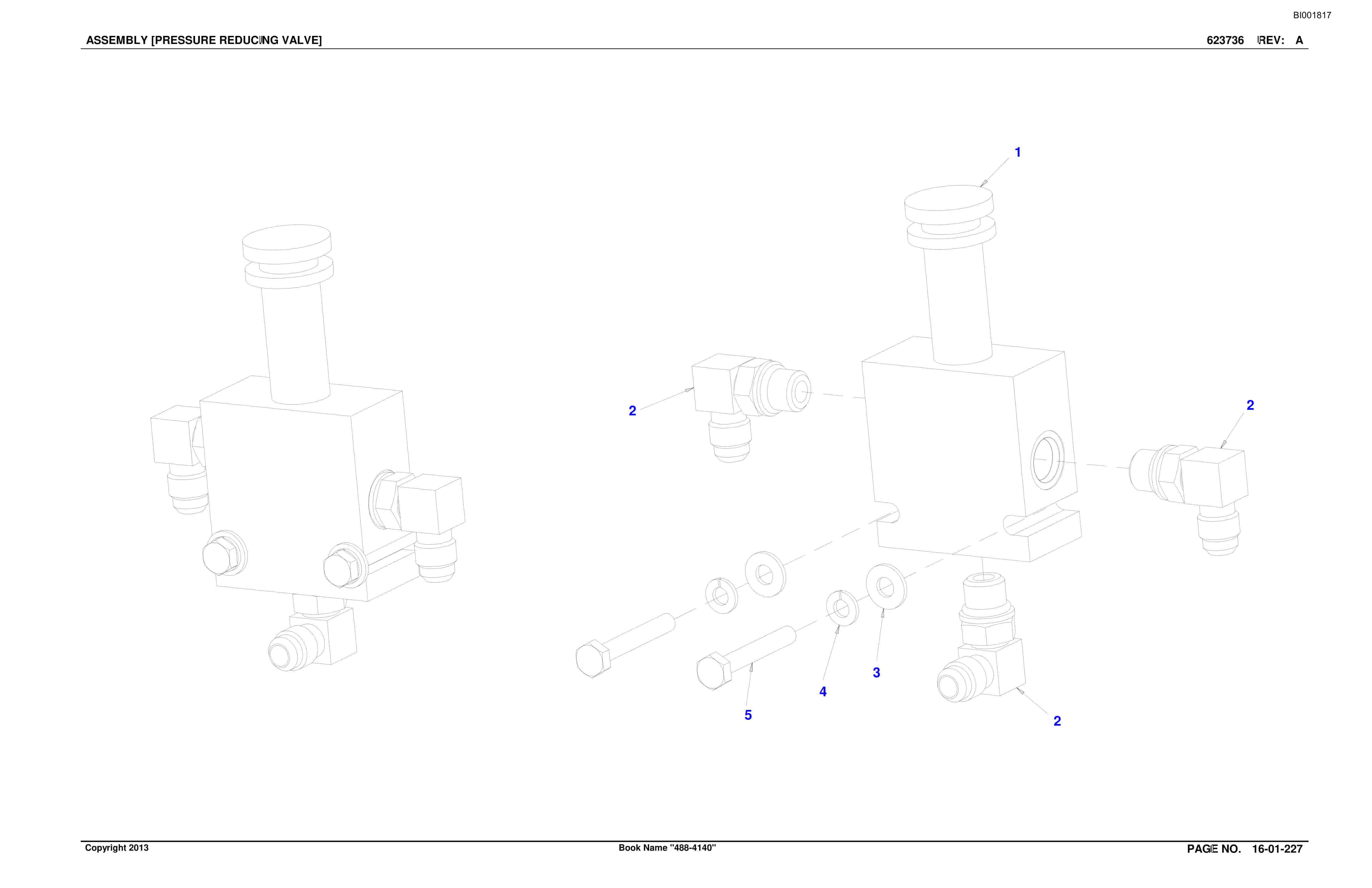 Caterpillar SU488 DN SCOOP Parts Manual BI001817-4