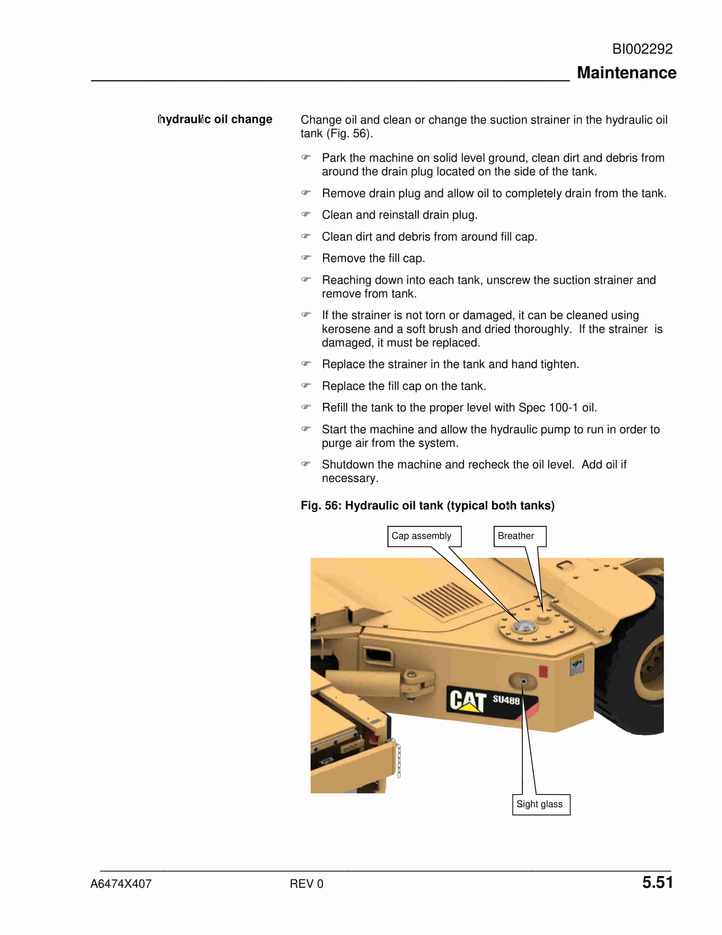 Caterpillar SU488 L Scoop Operation And Maintenance Manual A6474X407 3 Caterpillar SU488 L Scoop Operation And Maintenance Manual A6474X407 - Image 3