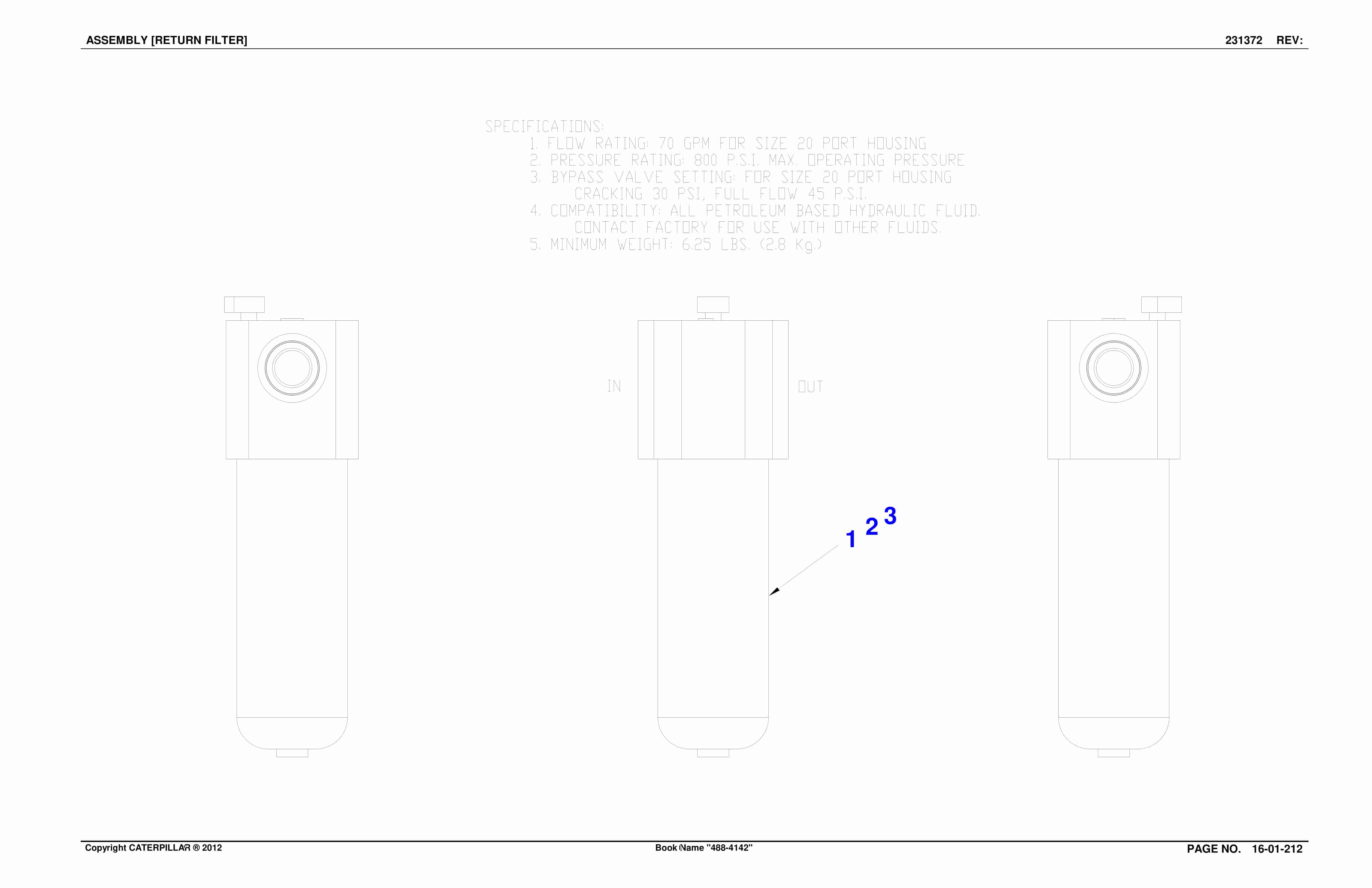 Caterpillar SU488 L SCOOP Parts Manual BI001528-3