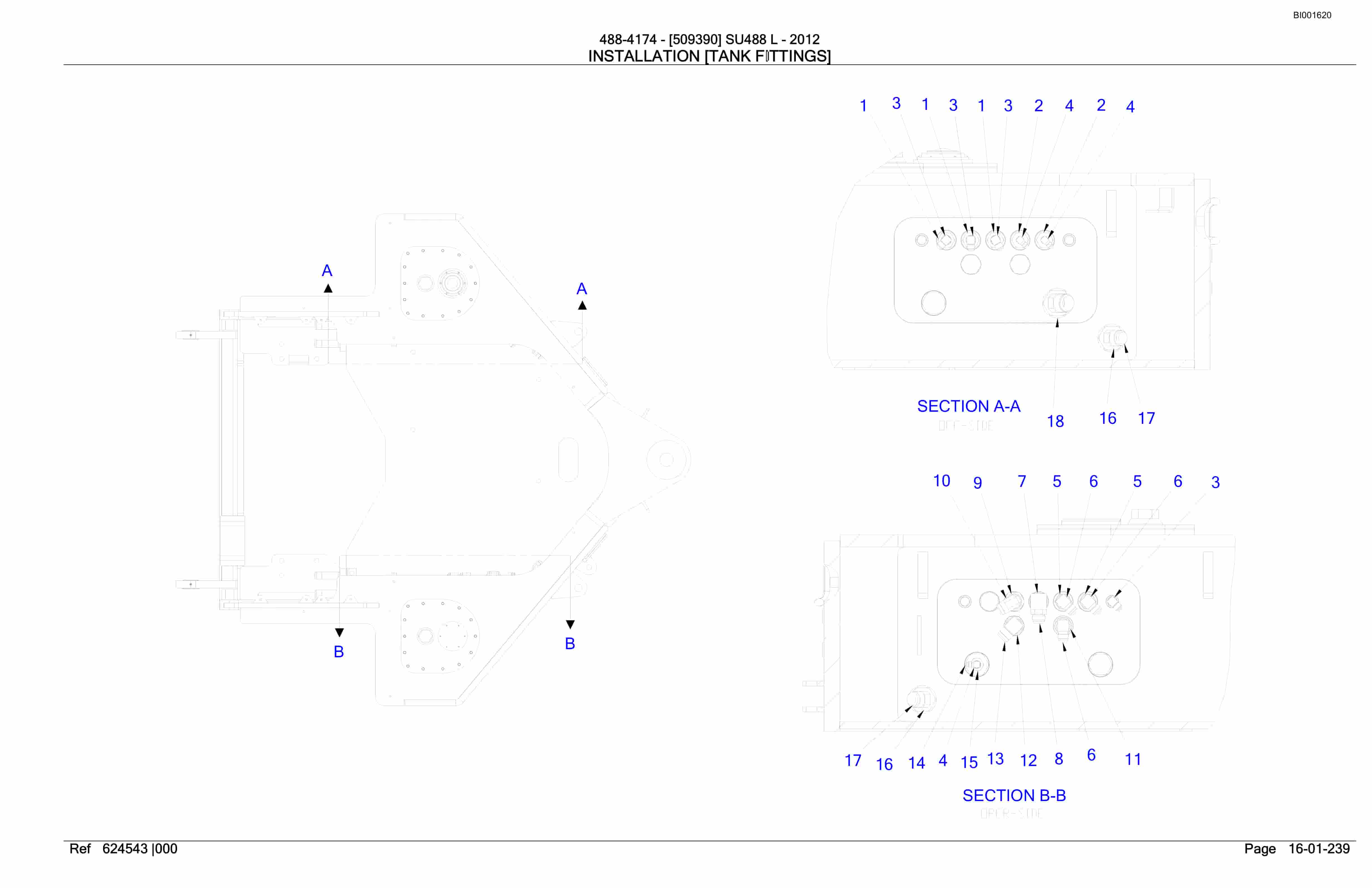 Caterpillar SU488 L SCOOP Parts Manual BI001620-5