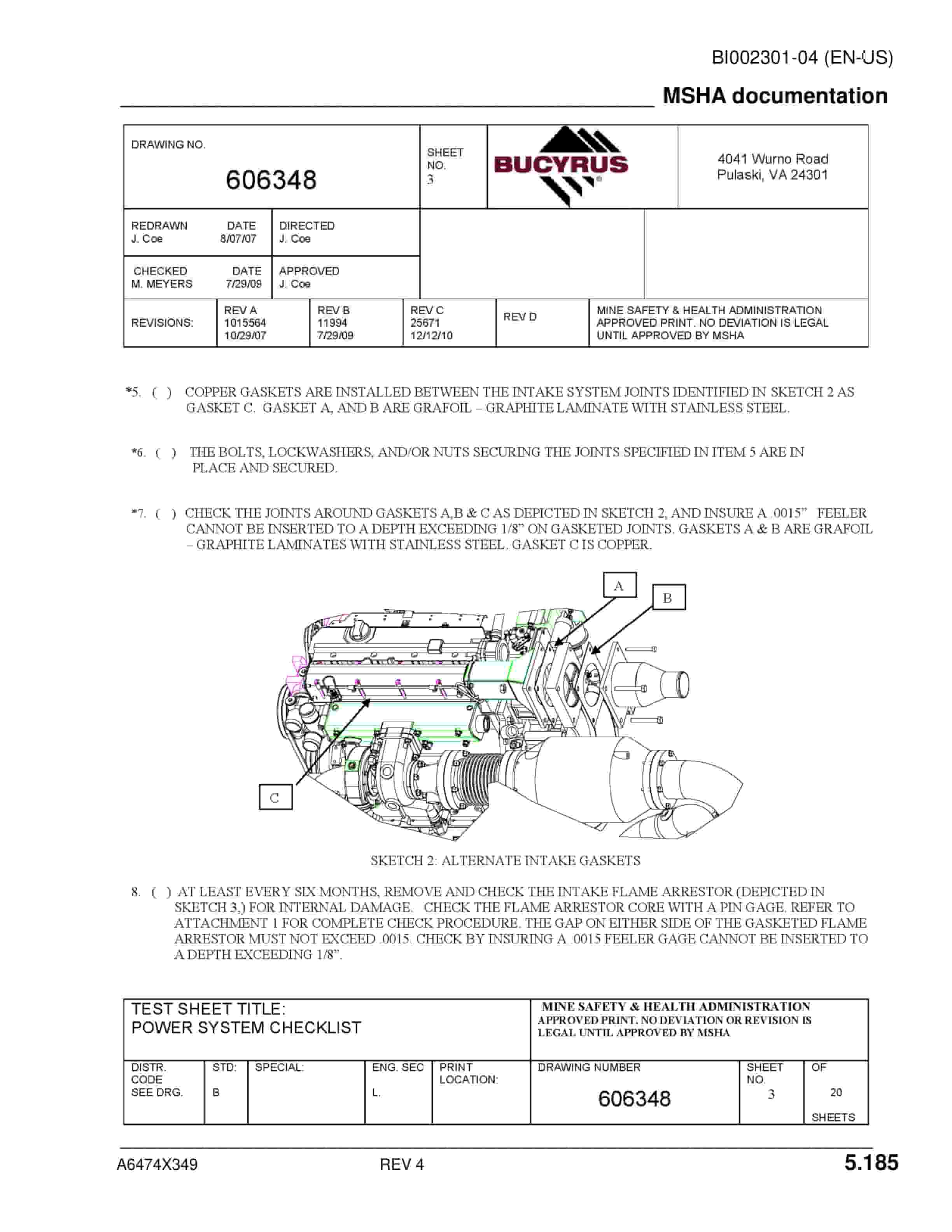 Caterpillar SU488 LHD SCOOP Operation And Maintenance Manual BI002301-04-4
