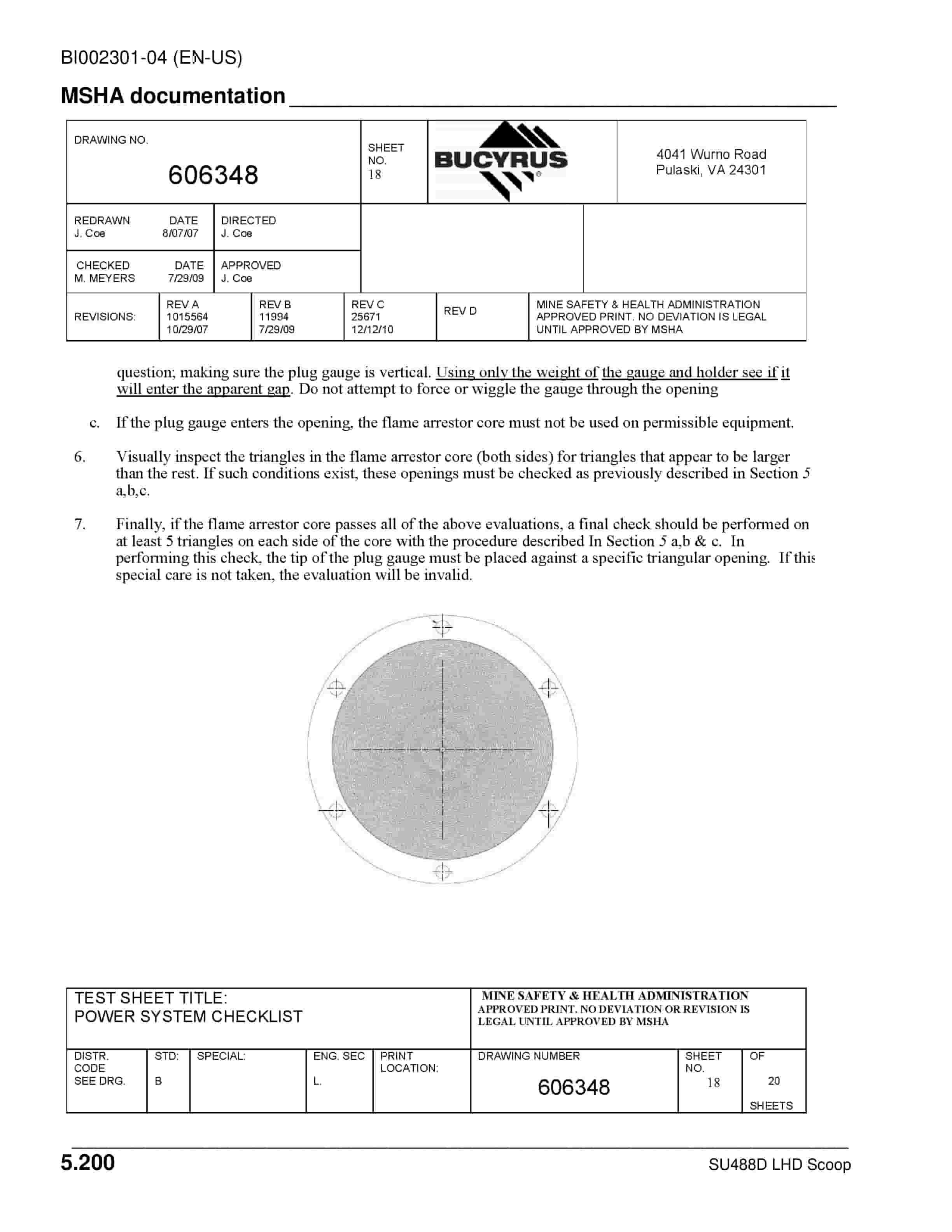 Caterpillar SU488 LHD SCOOP Operation And Maintenance Manual BI002301-04-5