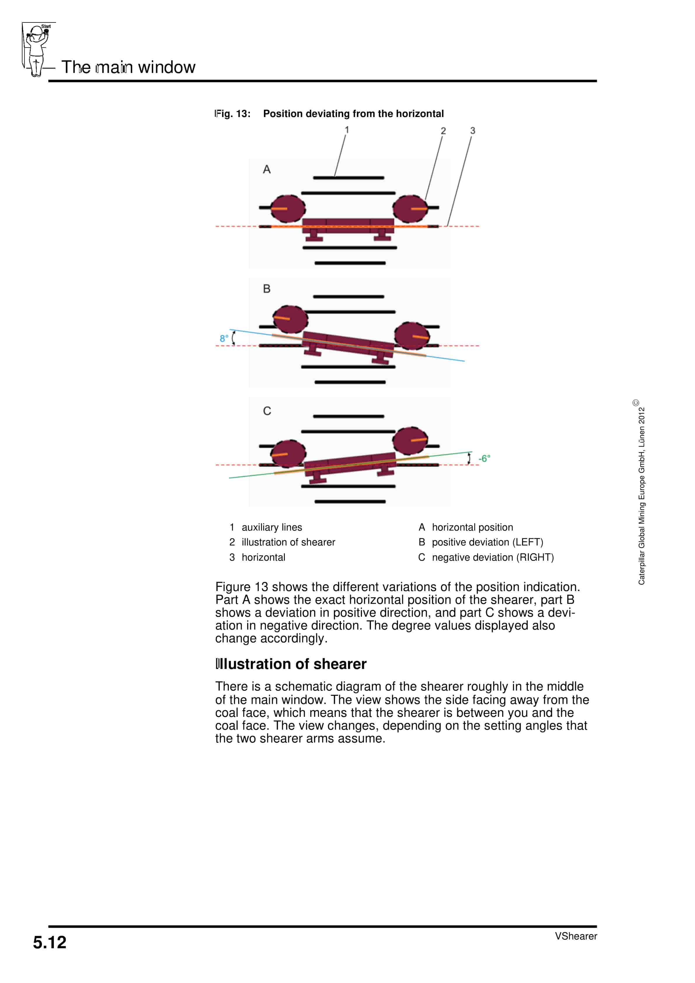 Caterpillar VShearer - Shearer Visualization Version 10.87 Operating Manual 1999 001 057 BA 00-2