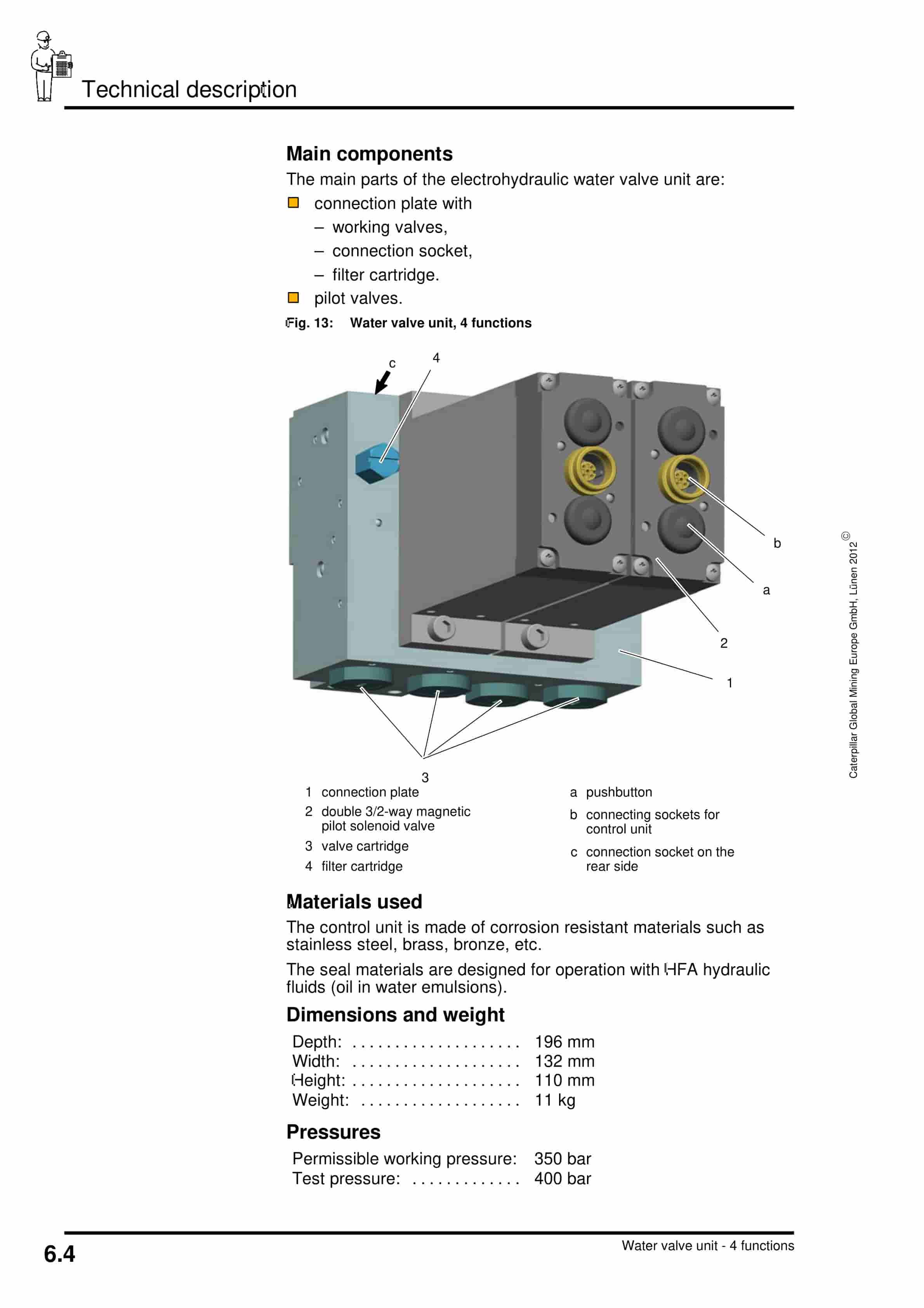 Caterpillar Water Valve Unit, 4 Functions Operation And Maintenance Manual BI001690-00-03-all-EN 4 Caterpillar Water Valve Unit, 4 Functions Operation And Maintenance Manual BI001690-00-03-all-EN-4
