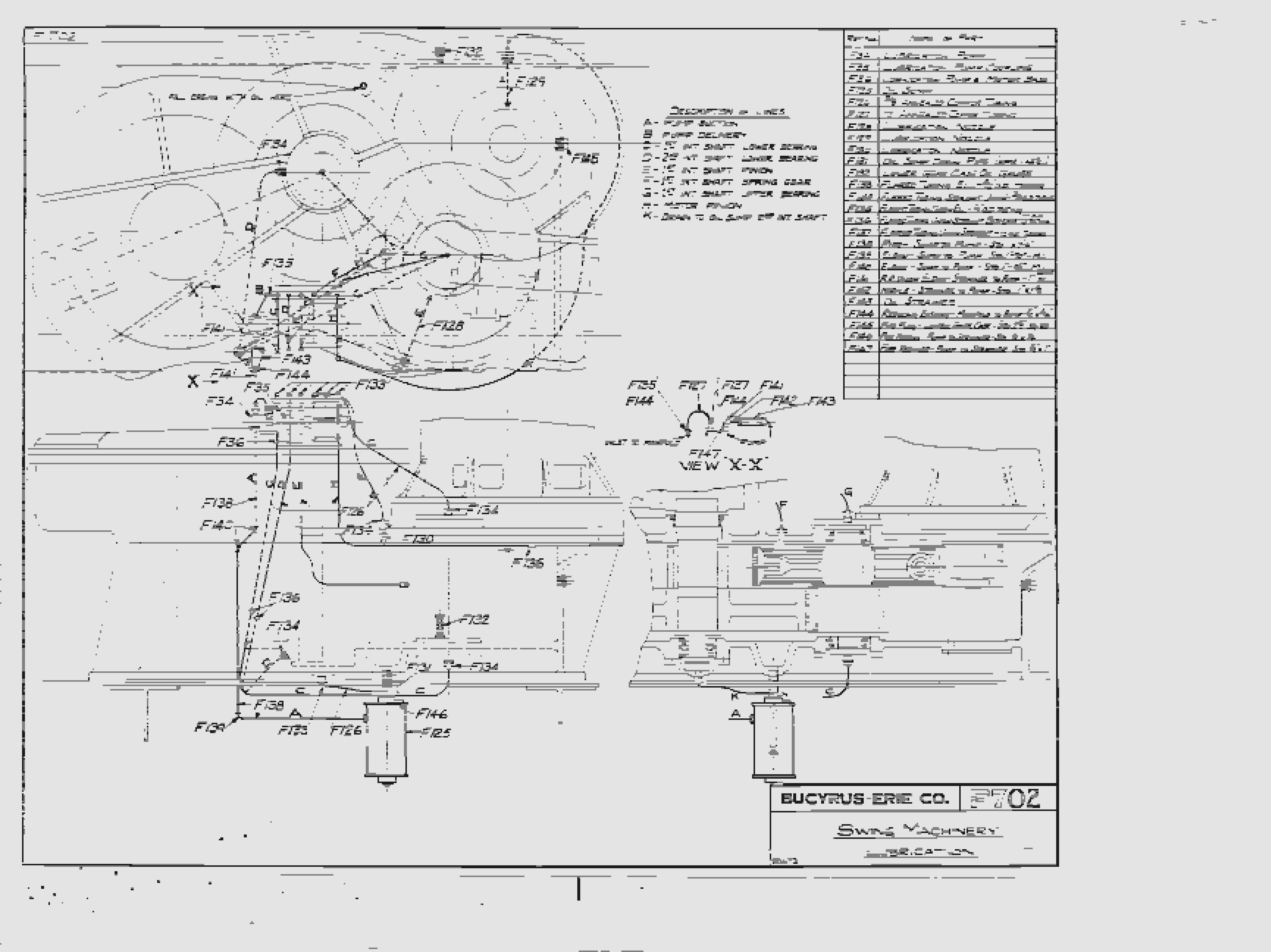 Bucyrus 1150-B Walking Dragline Parts Catalog BI379421-3