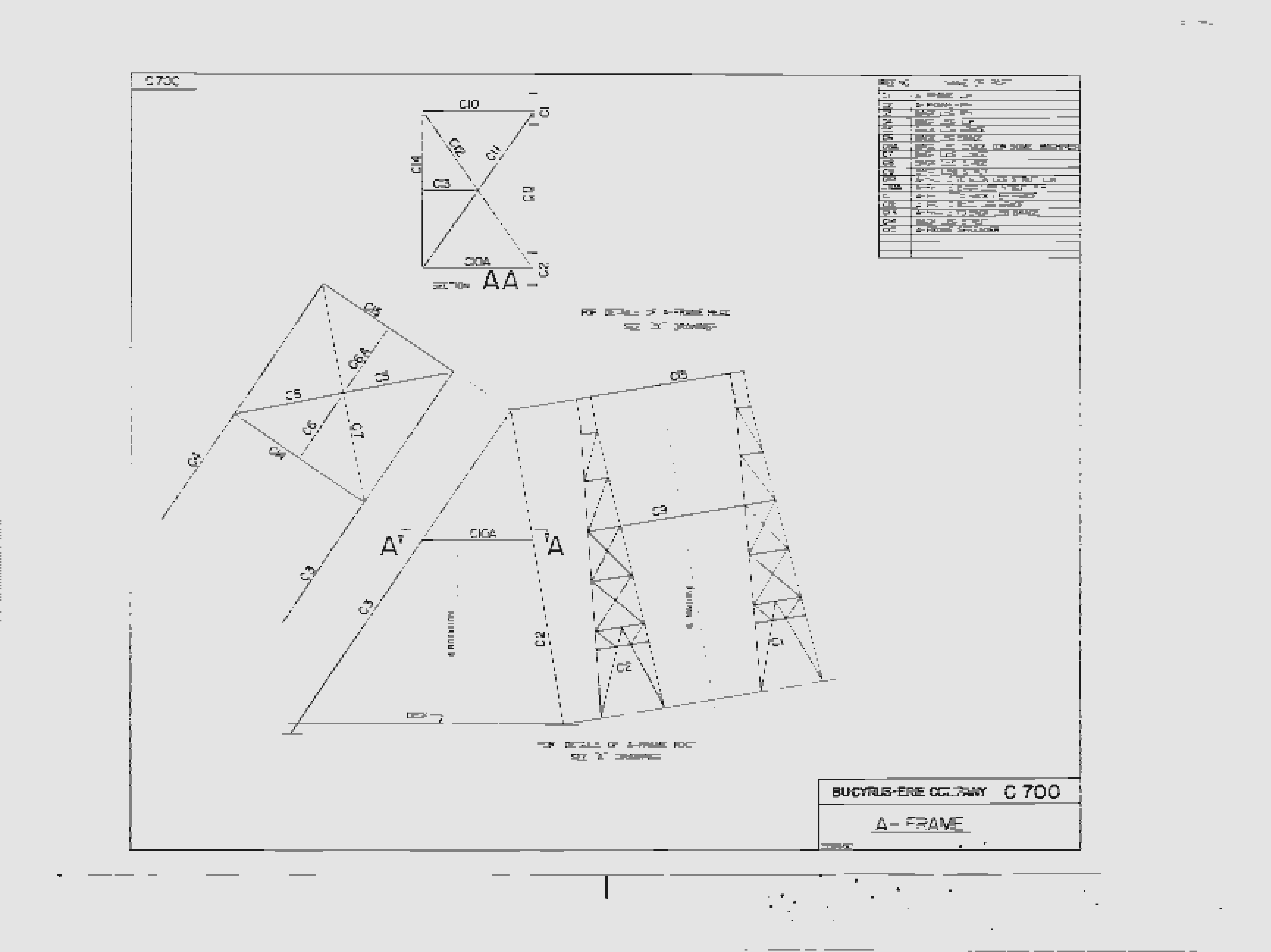 Bucyrus 1150-B Walking Dragline Parts Catalog BI379421-4